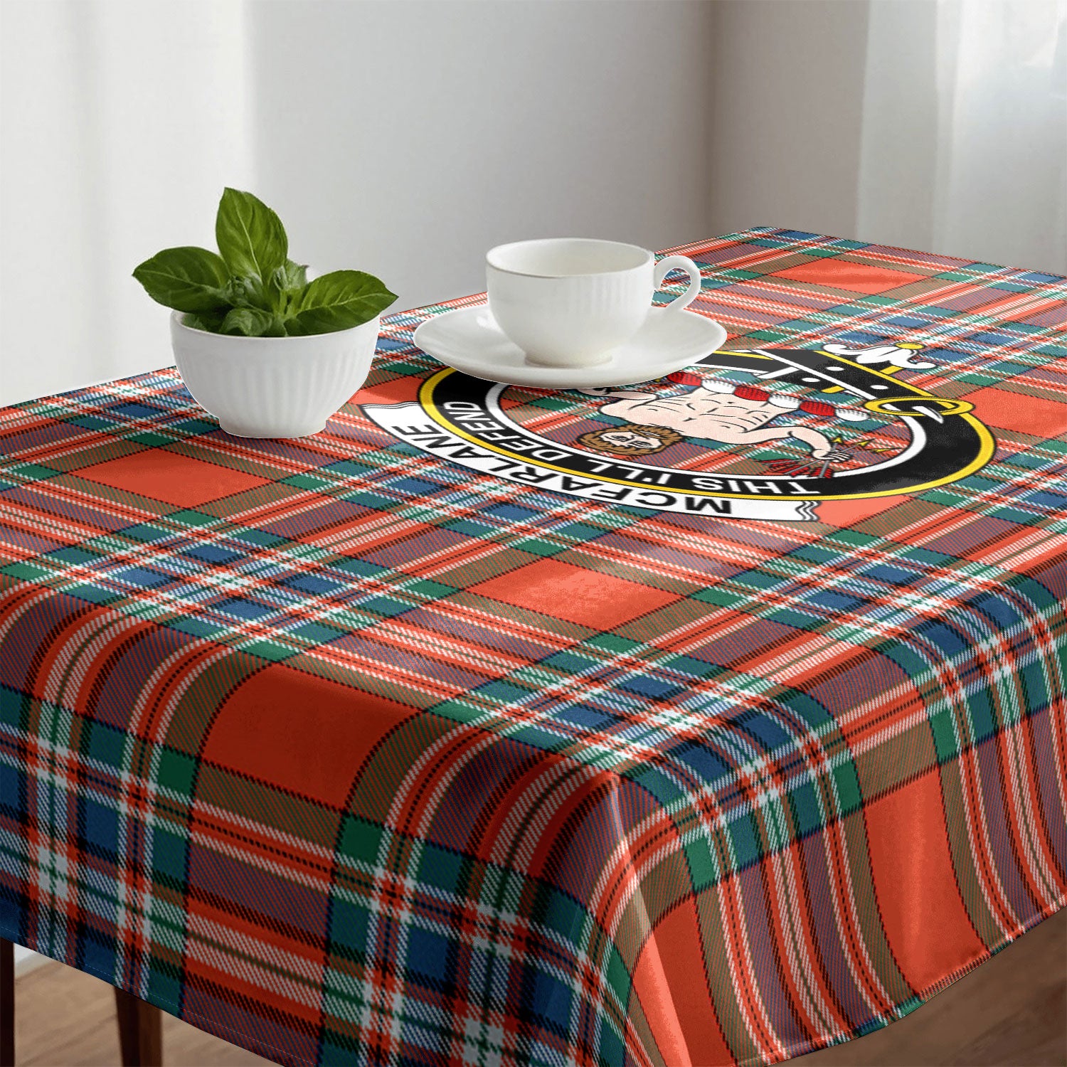 McFarlane Ancient Tartan Crest Tablecloth