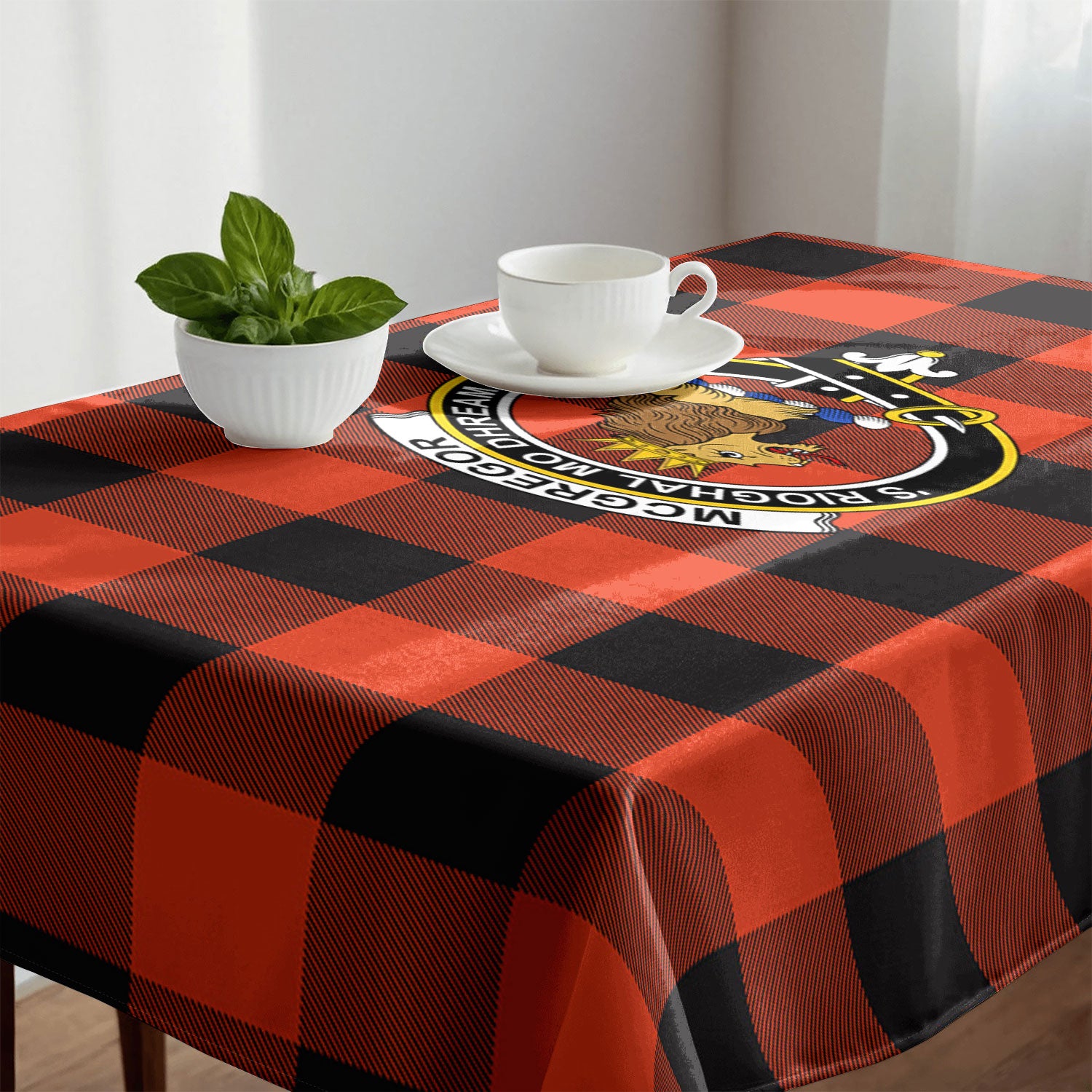 McGregor Rob Roy Ancient Tartan Crest Tablecloth