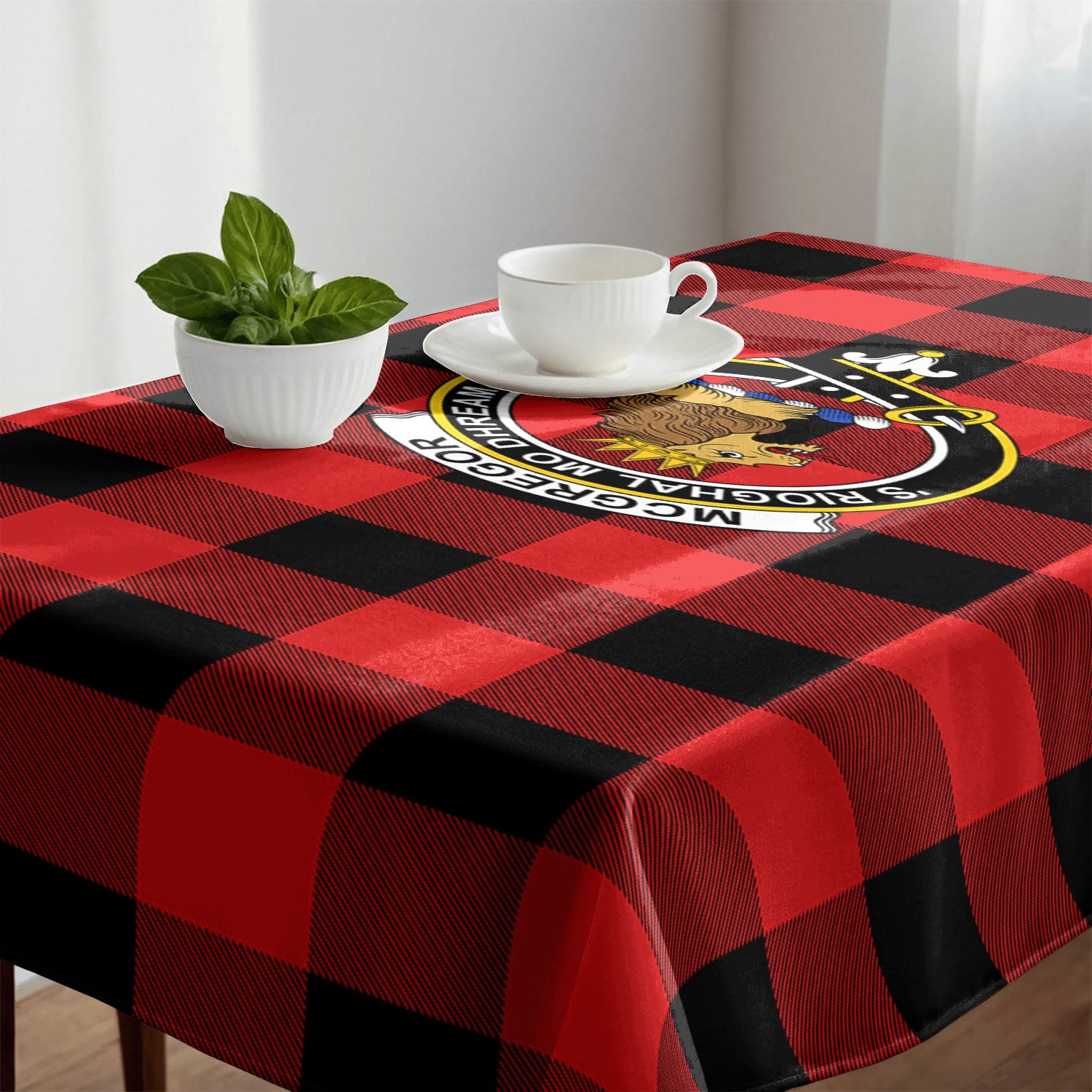 McGregor Rob Roy Modern Tartan Crest Tablecloth