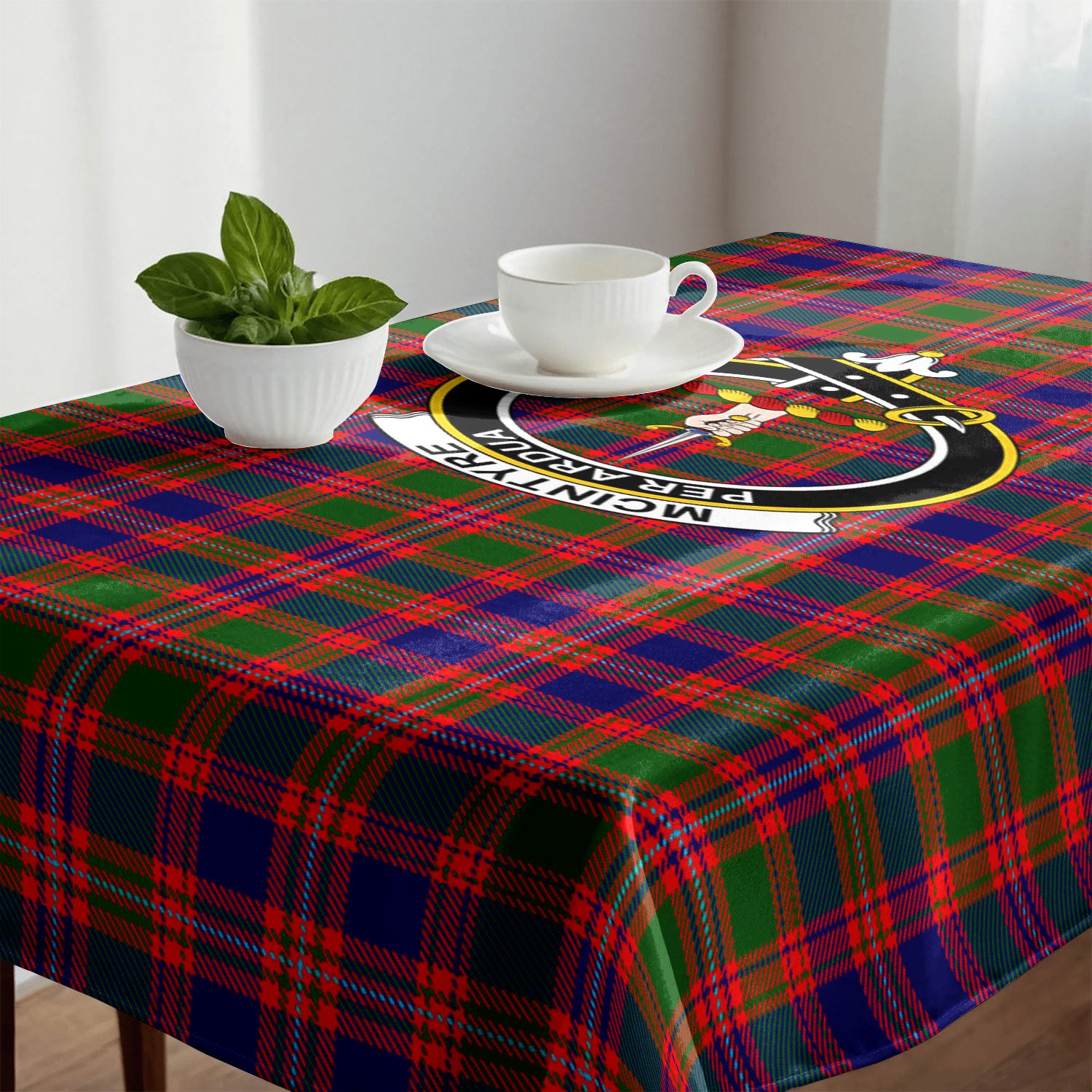 McIntyre Modern Tartan Crest Tablecloth