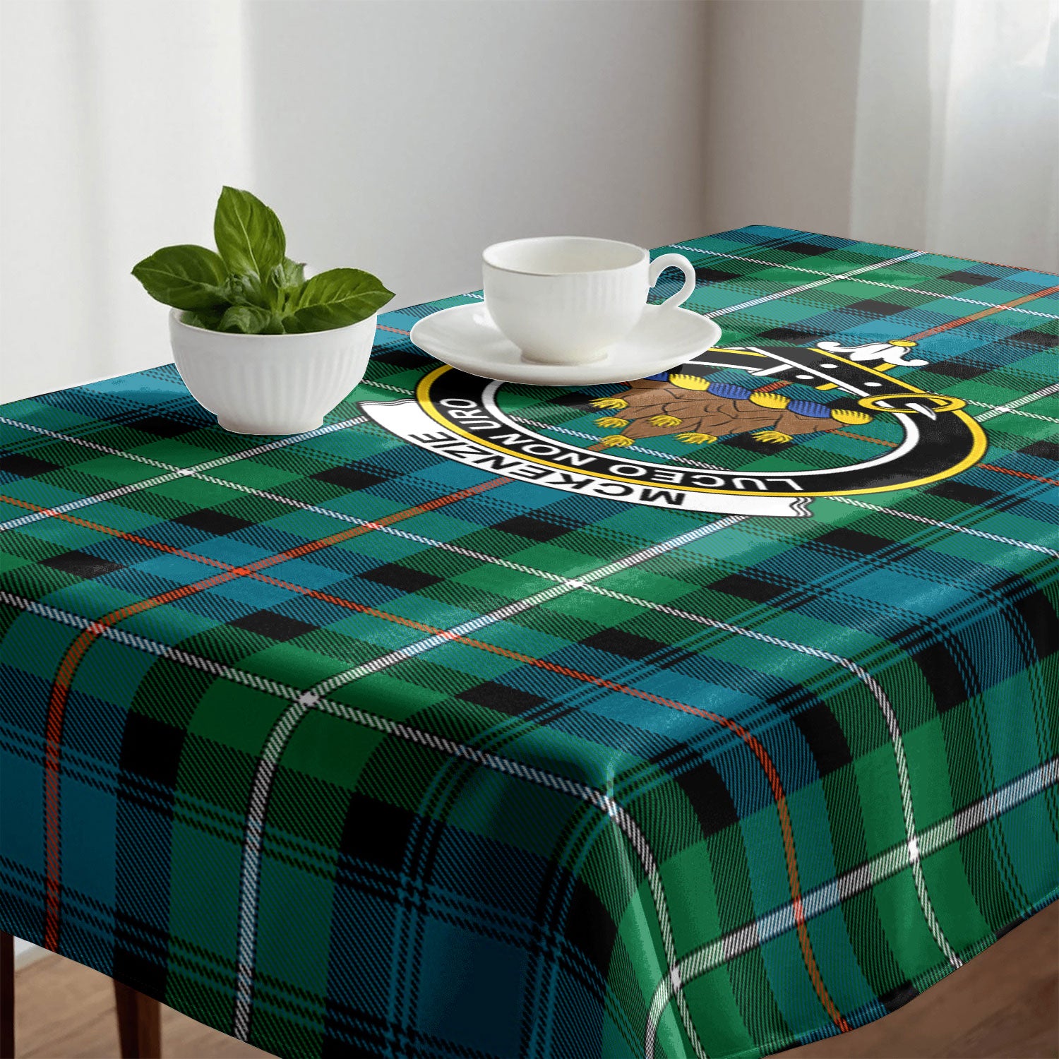 McKenzie Ancient Tartan Crest Tablecloth