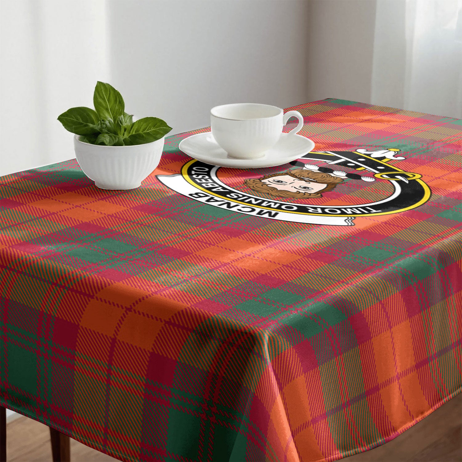 McNab Ancient Tartan Crest Tablecloth