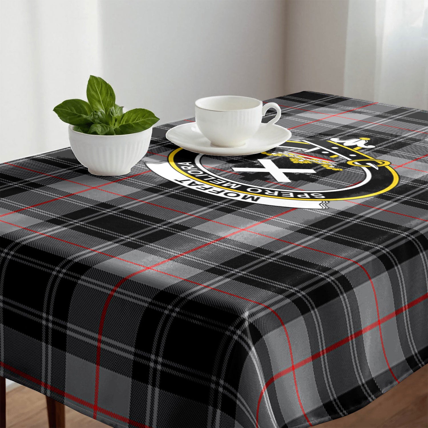 Moffat Modern Tartan Crest Tablecloth