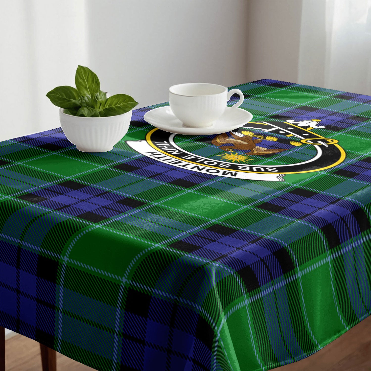 Monteith Tartan Crest Tablecloth