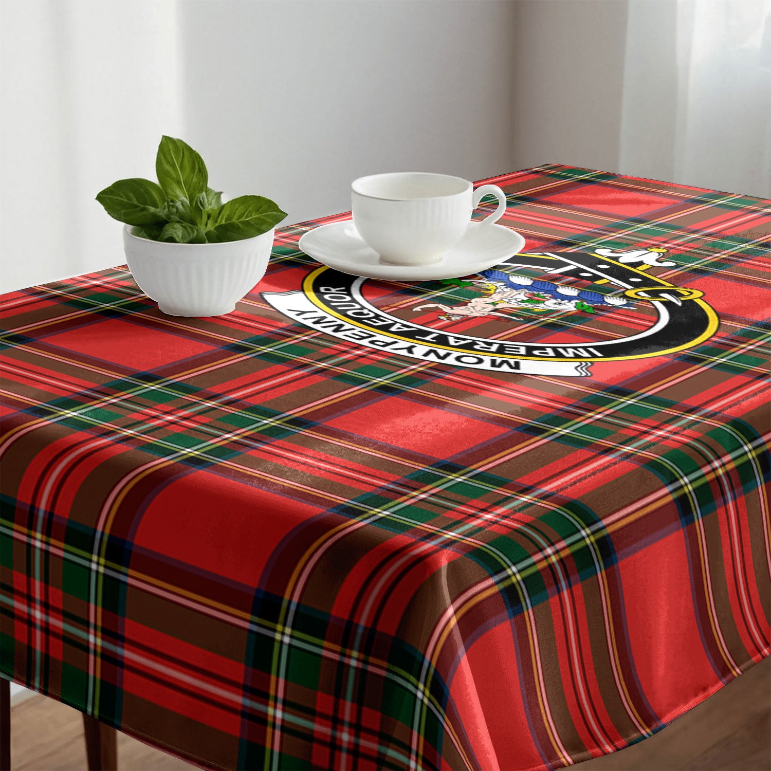 Monypenny Tartan Crest Tablecloth