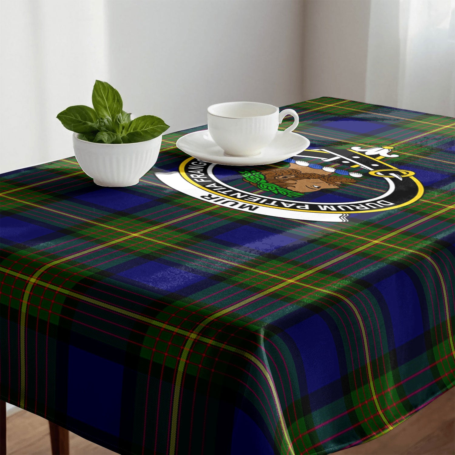 Muir Tartan Crest Tablecloth