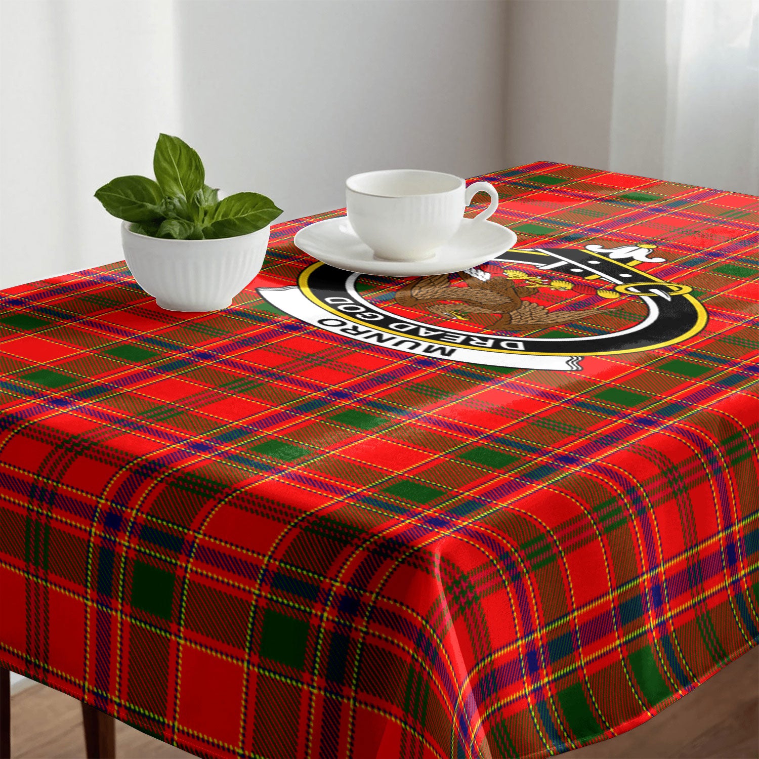 Munro Modern Tartan Crest Tablecloth
