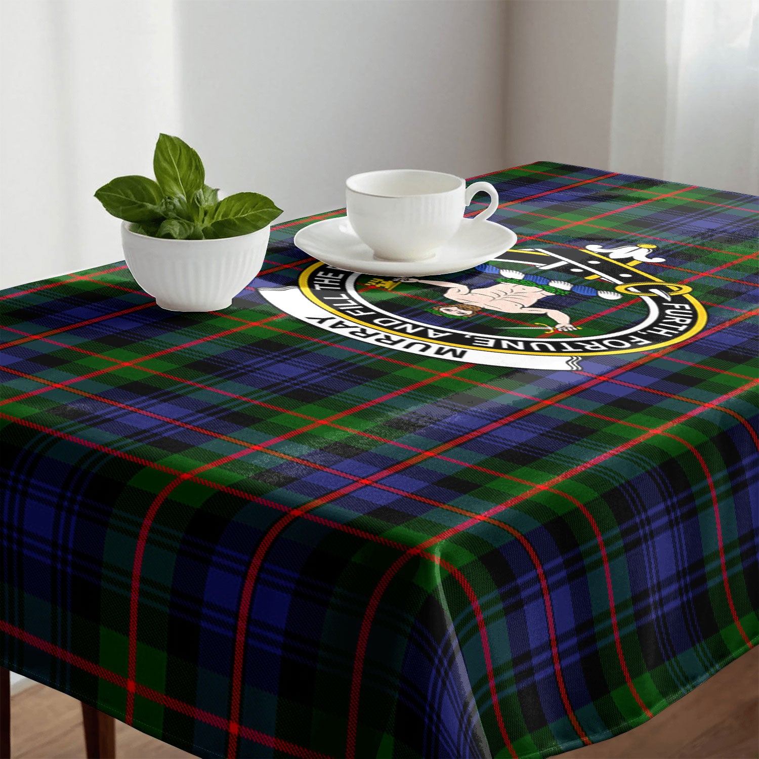 Murray of Atholl Modern Tartan Crest Tablecloth