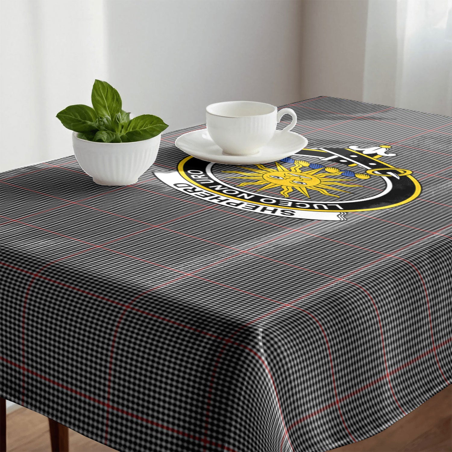 Shepherd Tartan Crest Tablecloth