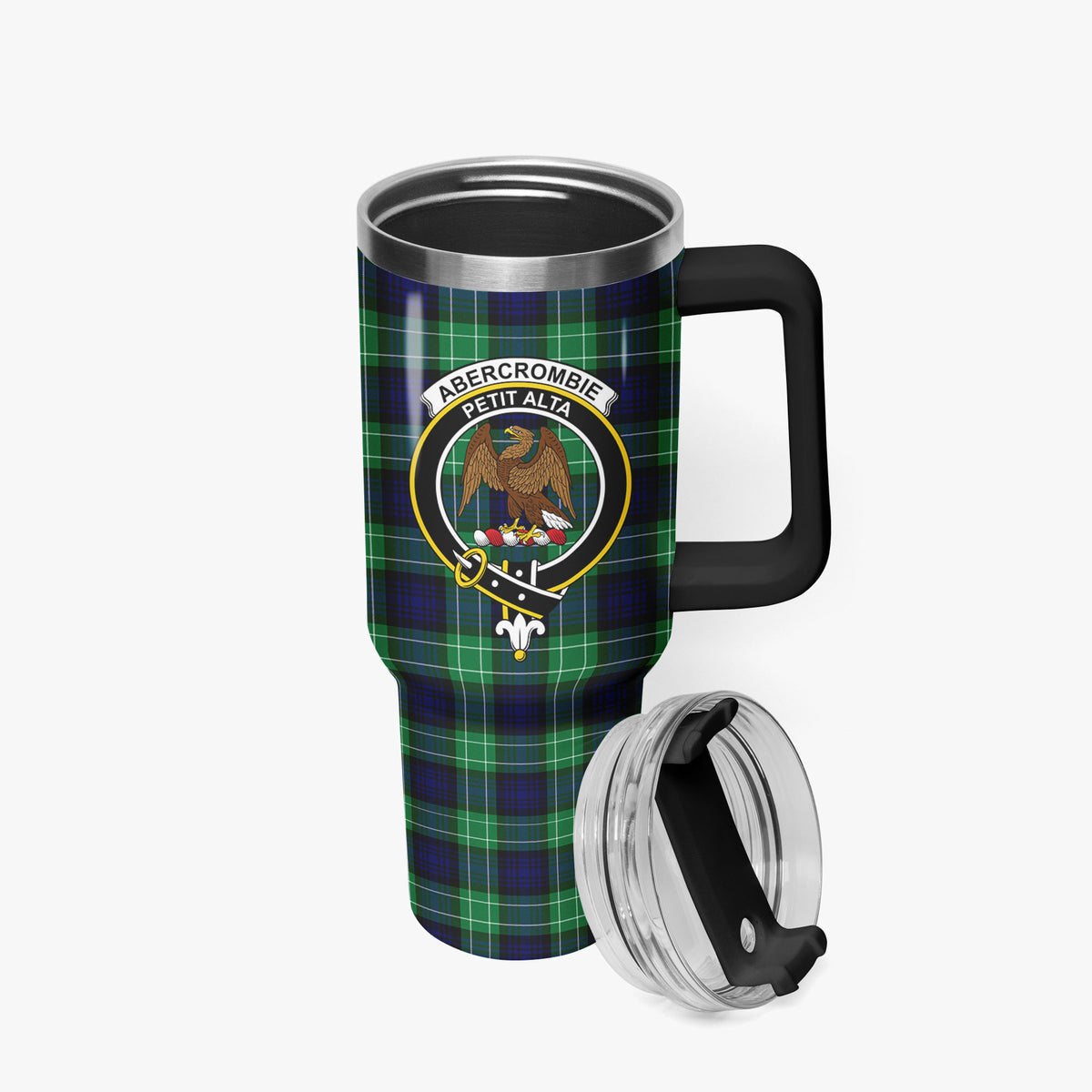 Abercrombie Tartan Crest 40 oz Insulated Tumbler with Handle