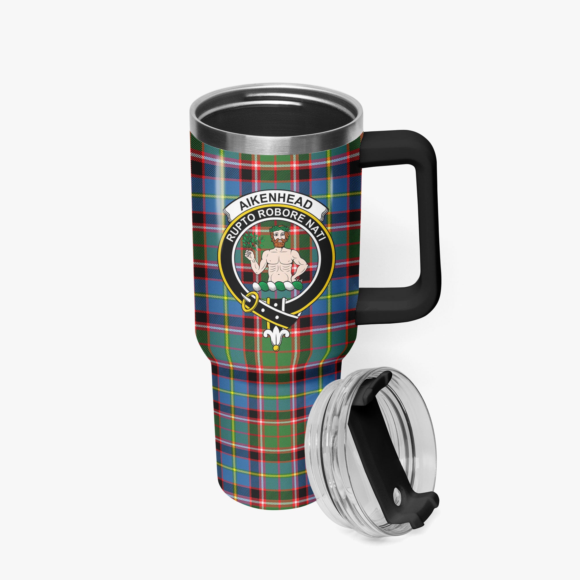 Aikenhead Tartan Crest 40 oz Insulated Tumbler with Handle