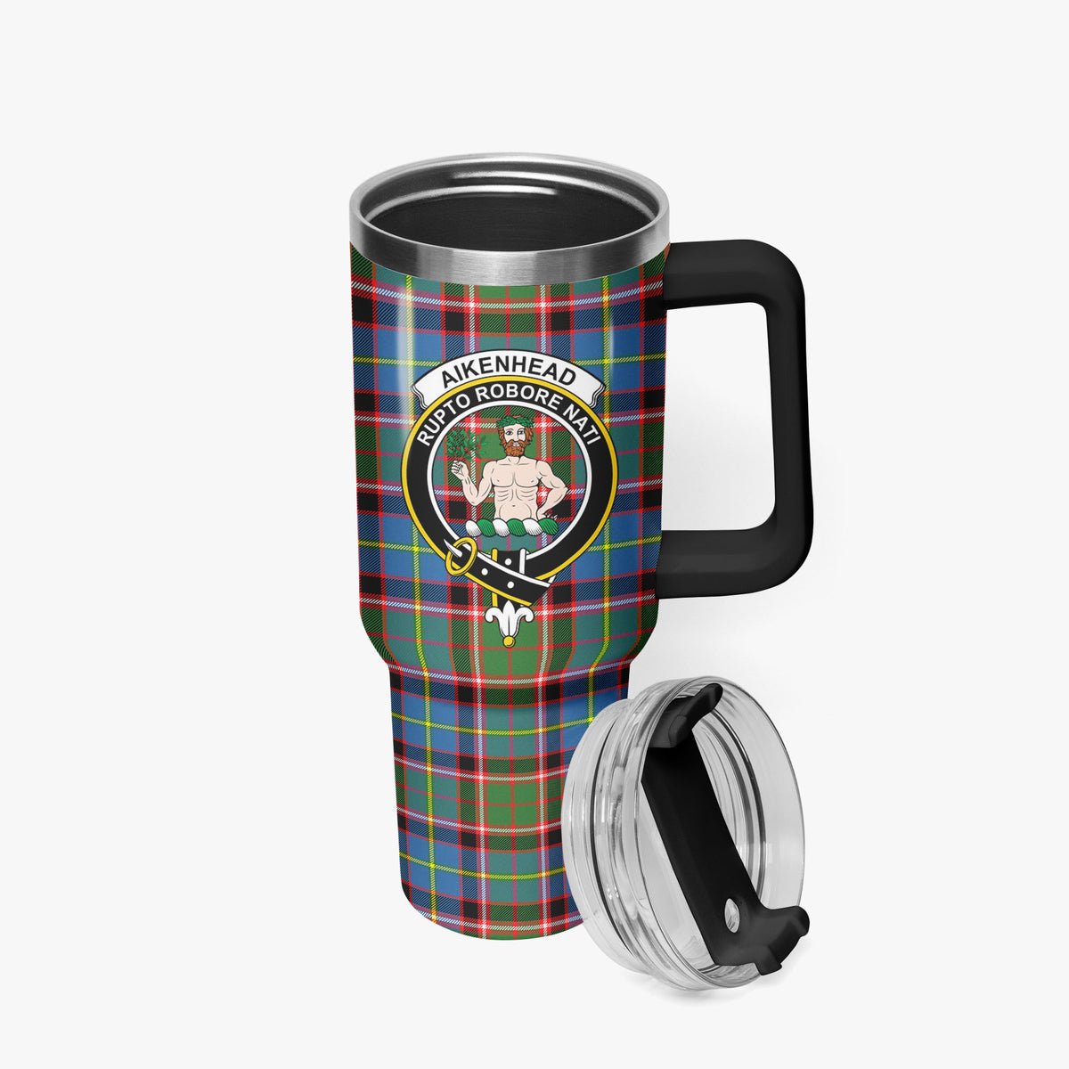 Aikenhead Tartan Crest 40 oz Insulated Tumbler with Handle