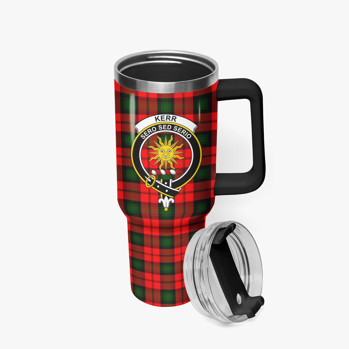 Kerr Modern Tartan Crest 40 oz Insulated Tumbler with Handle