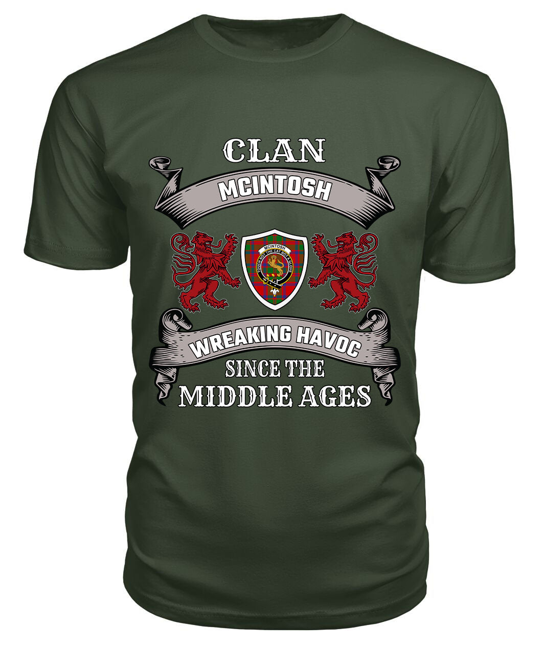 McIntosh Family Tartan - 2D T-shirt