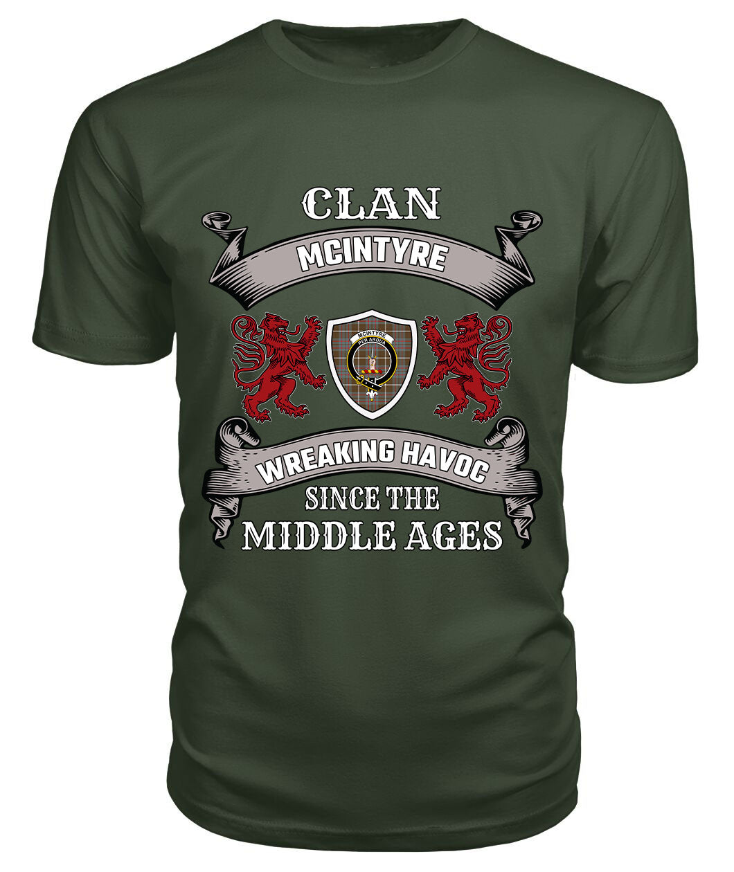 McIntyre Hunting Weathered Family Tartan - 2D T-shirt