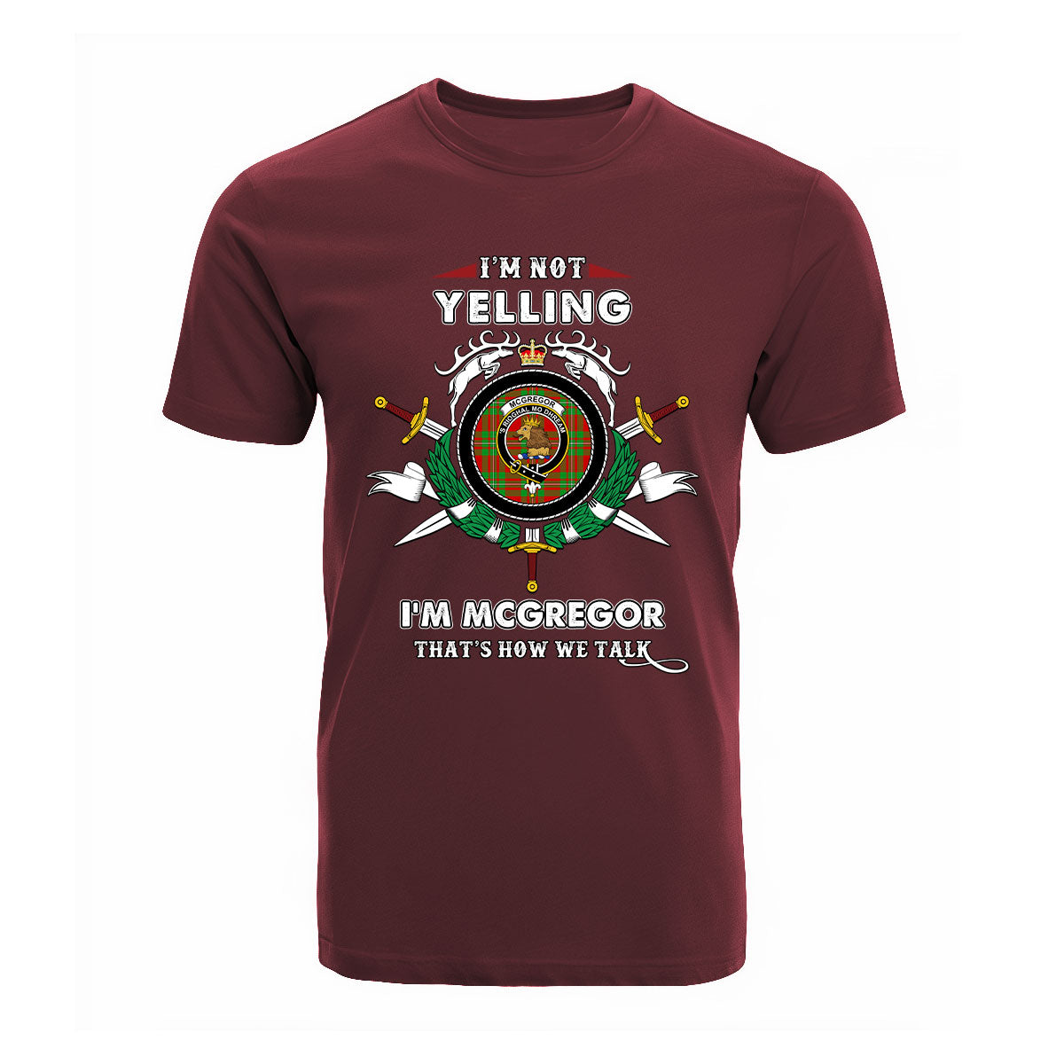 McGregor Modern Tartan Crest T-shirt - I'm not yelling style