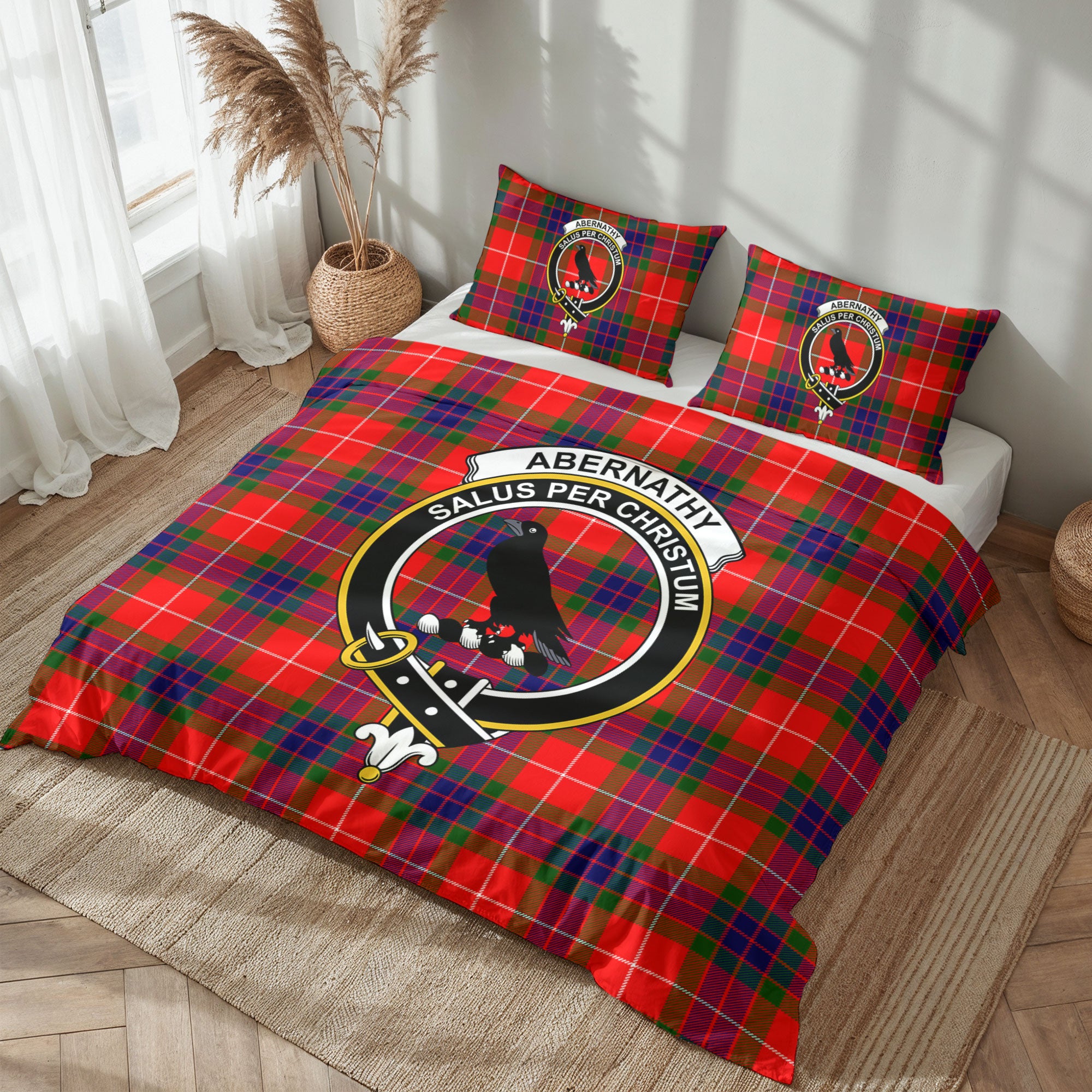 Abernathy Tartan Crest Bedding Set