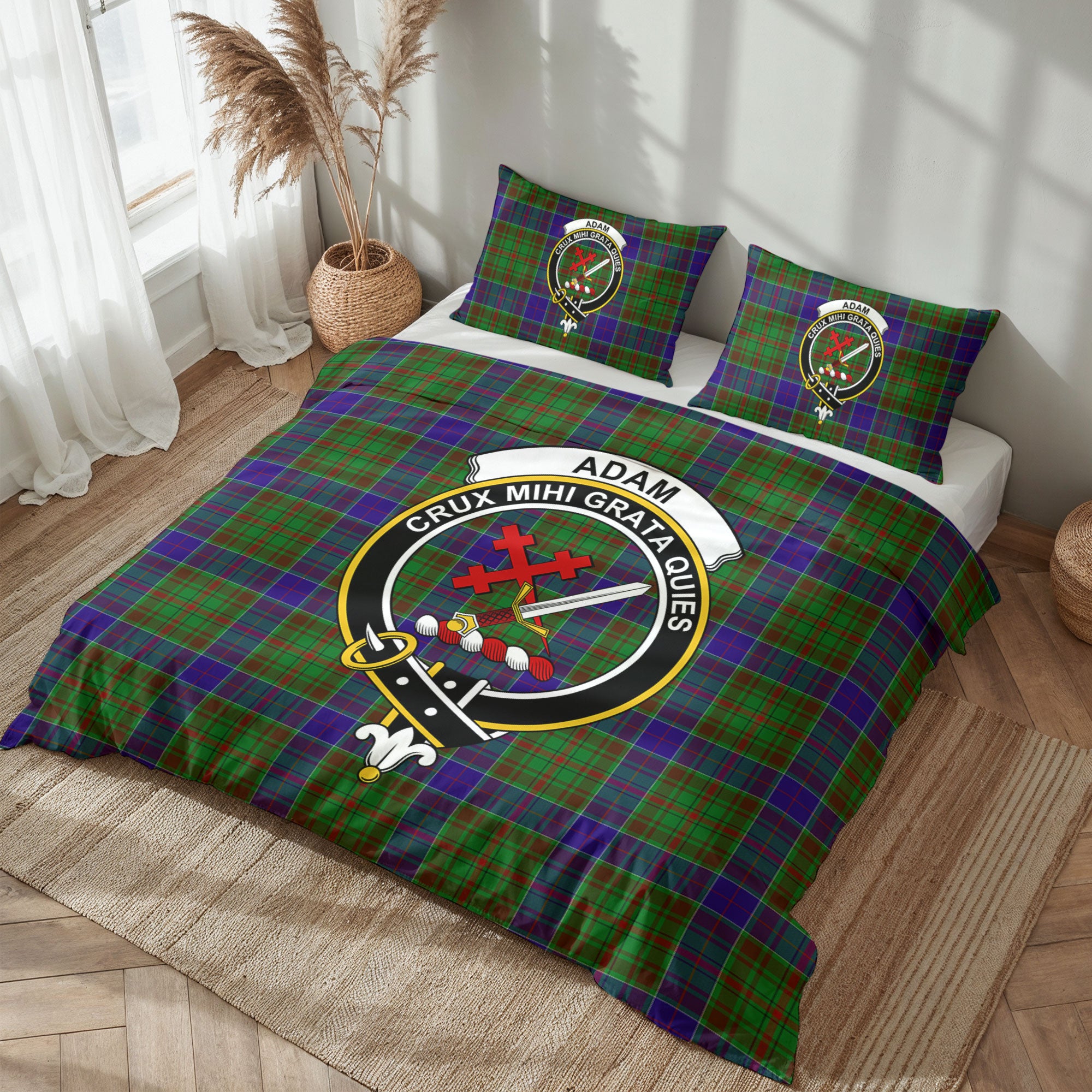 Adam Tartan Crest Bedding Set