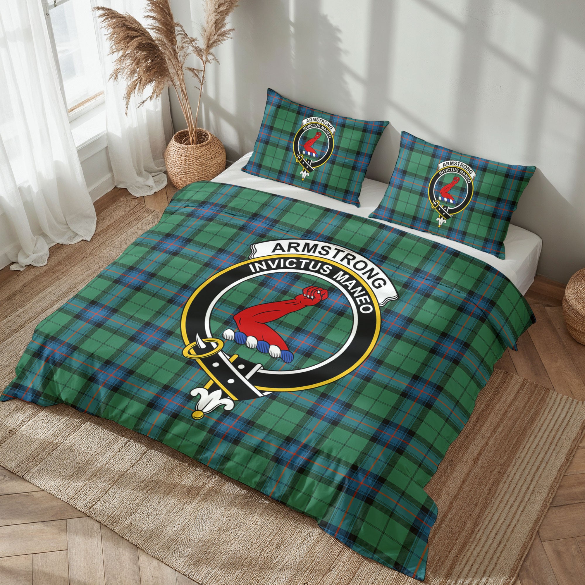 Armstrong Ancient Tartan Crest Bedding Set