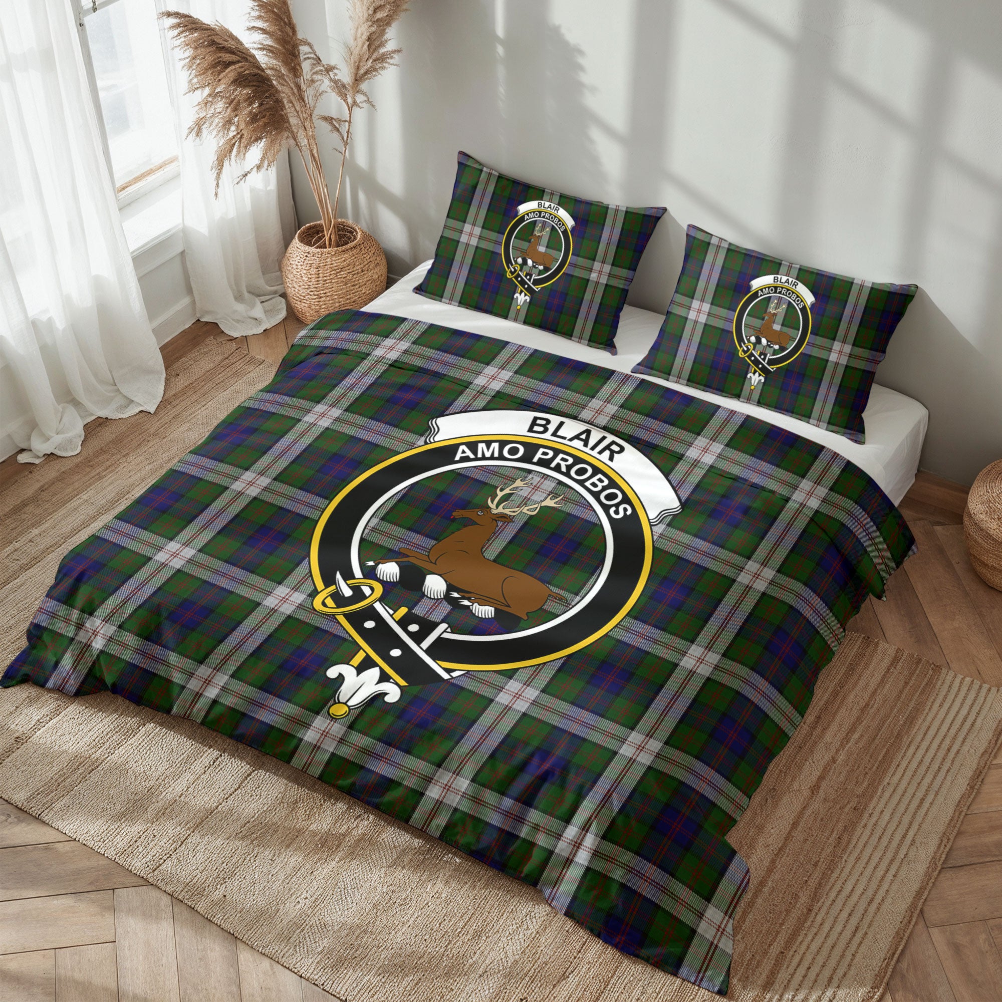 Blair Dress Tartan Crest Bedding Set