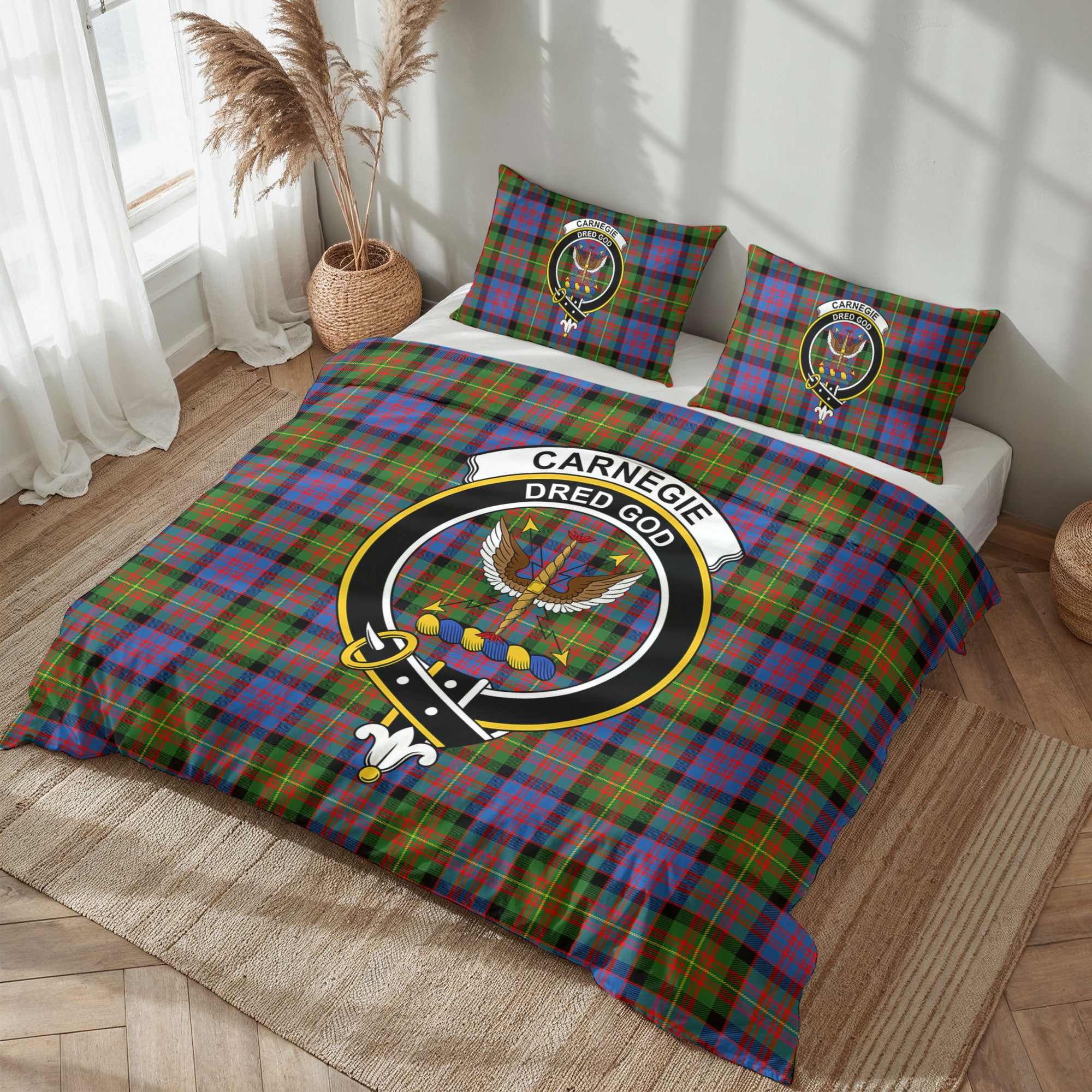Carnegie Ancient Tartan Crest Bedding Set