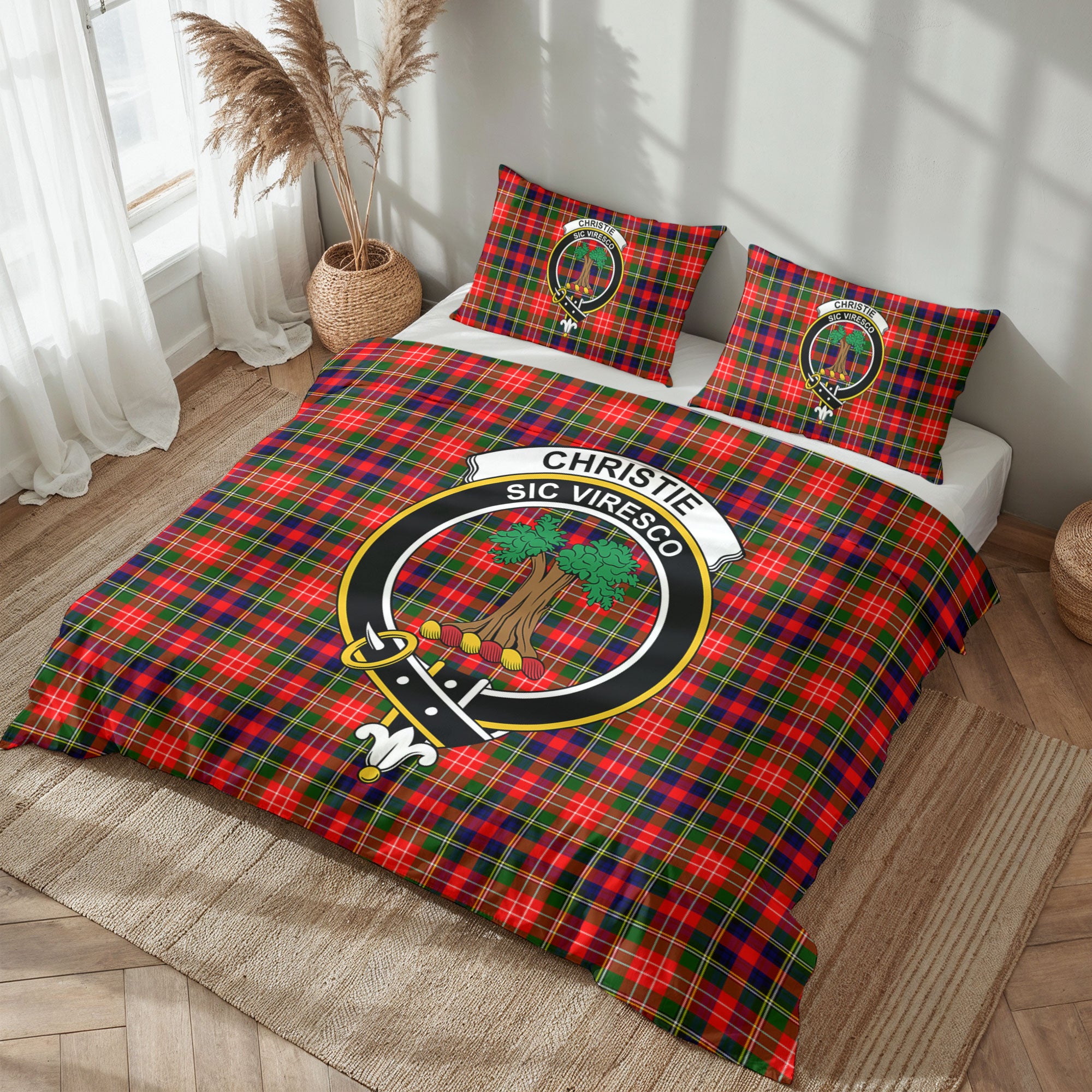 Christie Tartan Crest Bedding Set