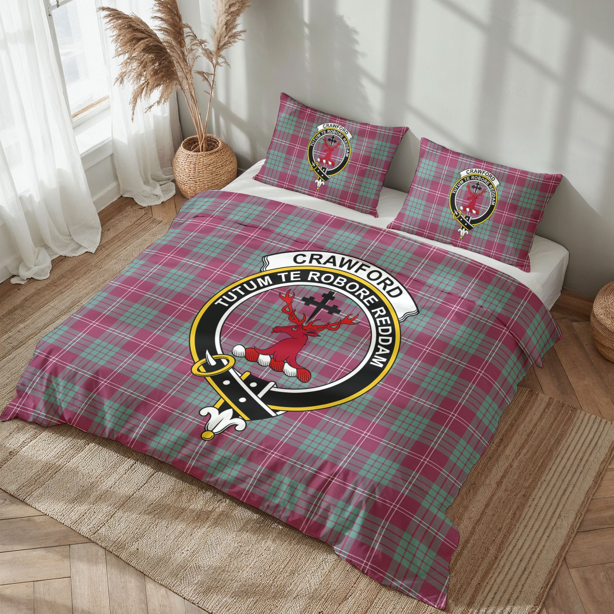 Crawford Ancient Tartan Crest Bedding Set