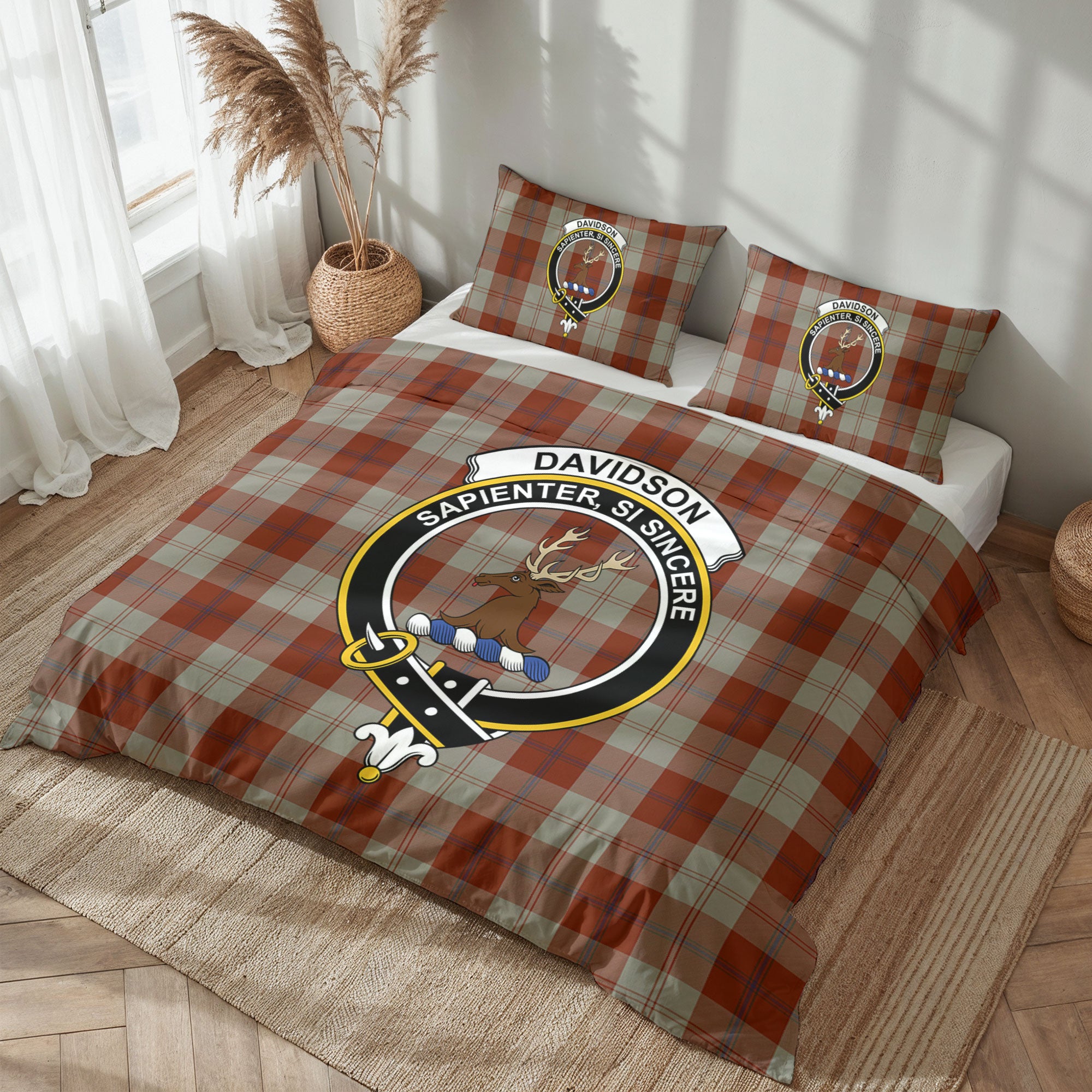 Davidson Dress Dancers Tartan Crest Bedding Set