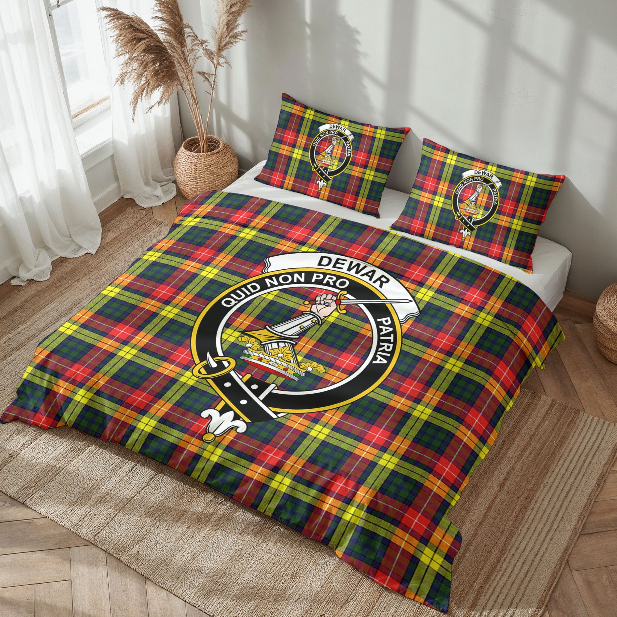 Dewar Tartan Crest Bedding Set