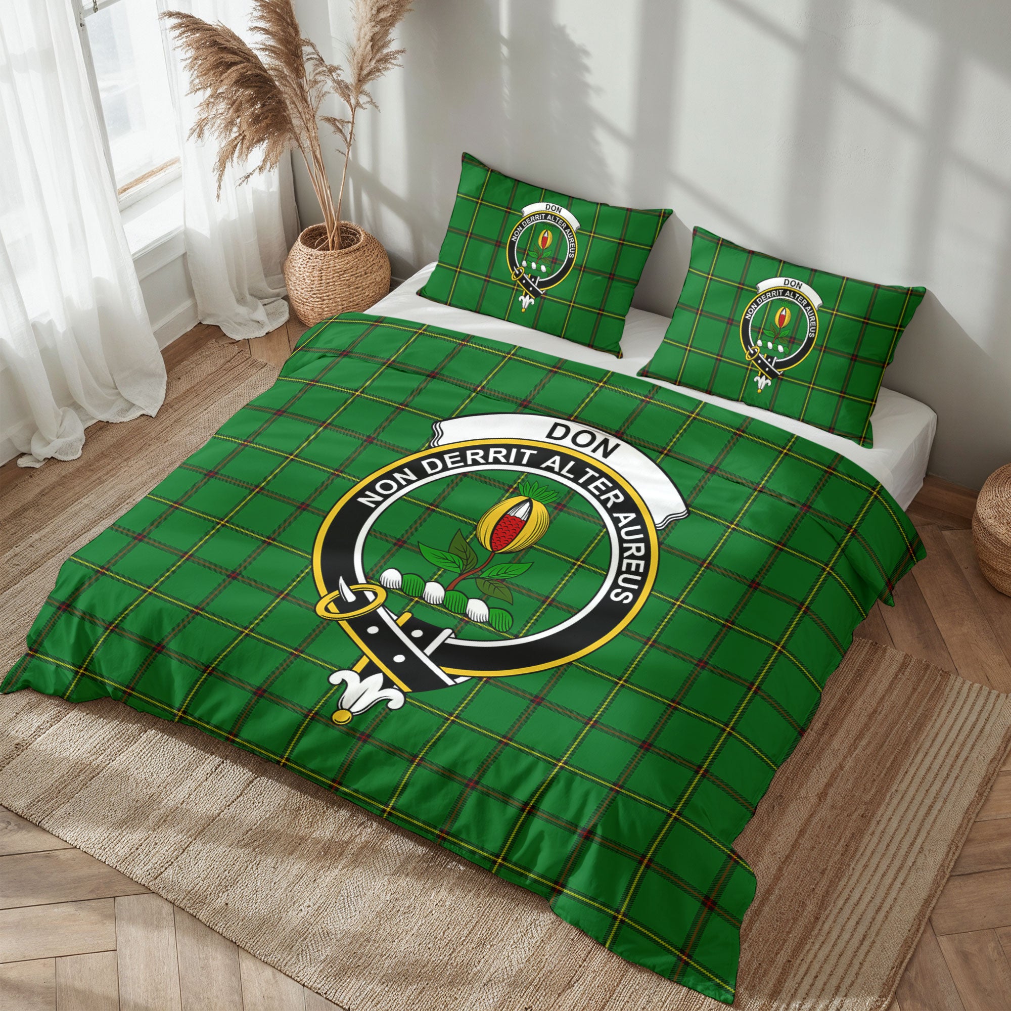 Don Tartan Crest Bedding Set