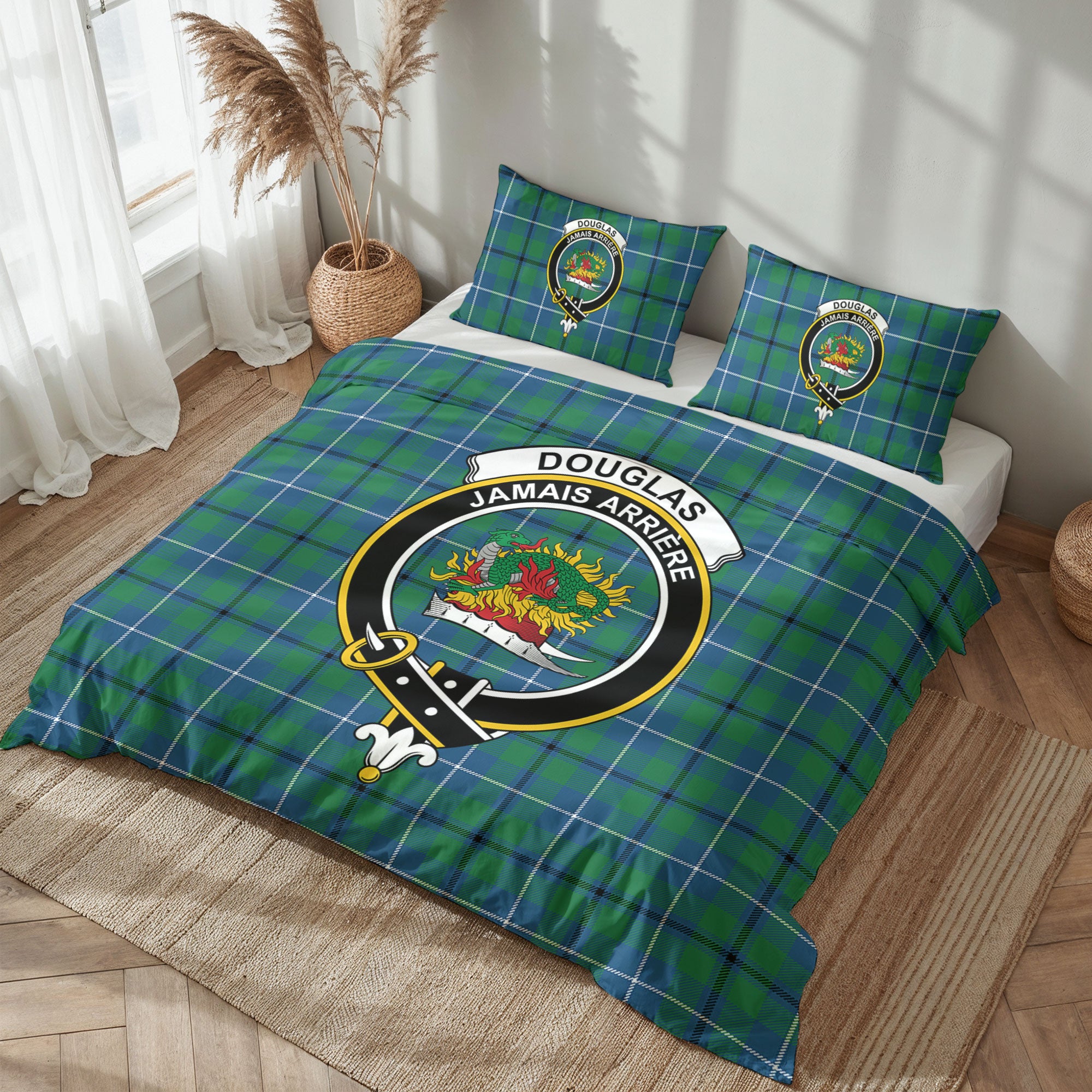 Douglas Ancient Tartan Crest Bedding Set