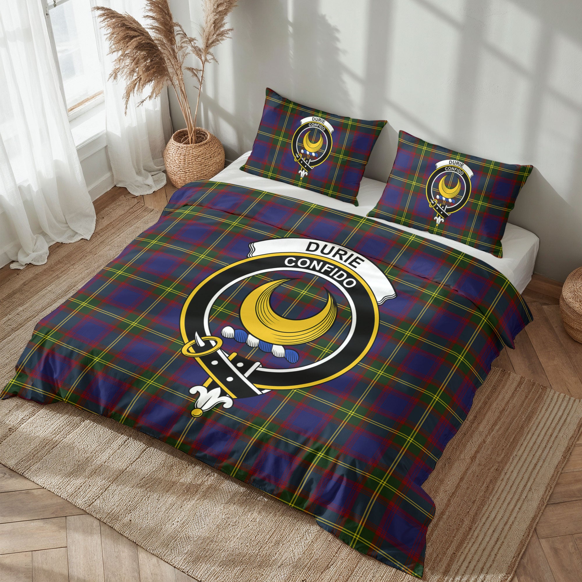 Durie Tartan Crest Bedding Set
