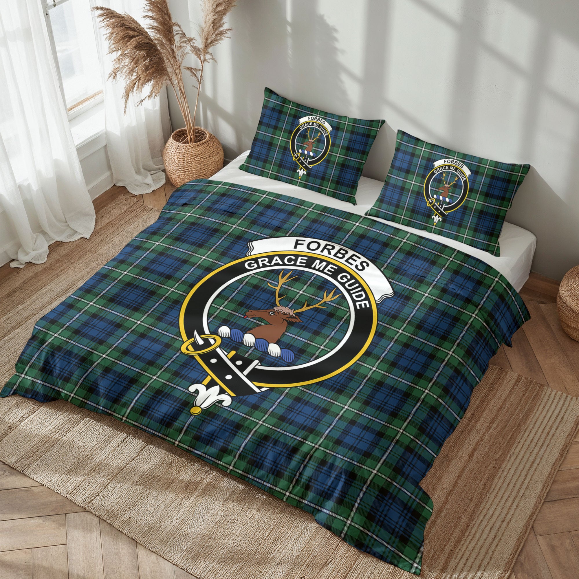 Forbes Ancient Tartan Crest Bedding Set