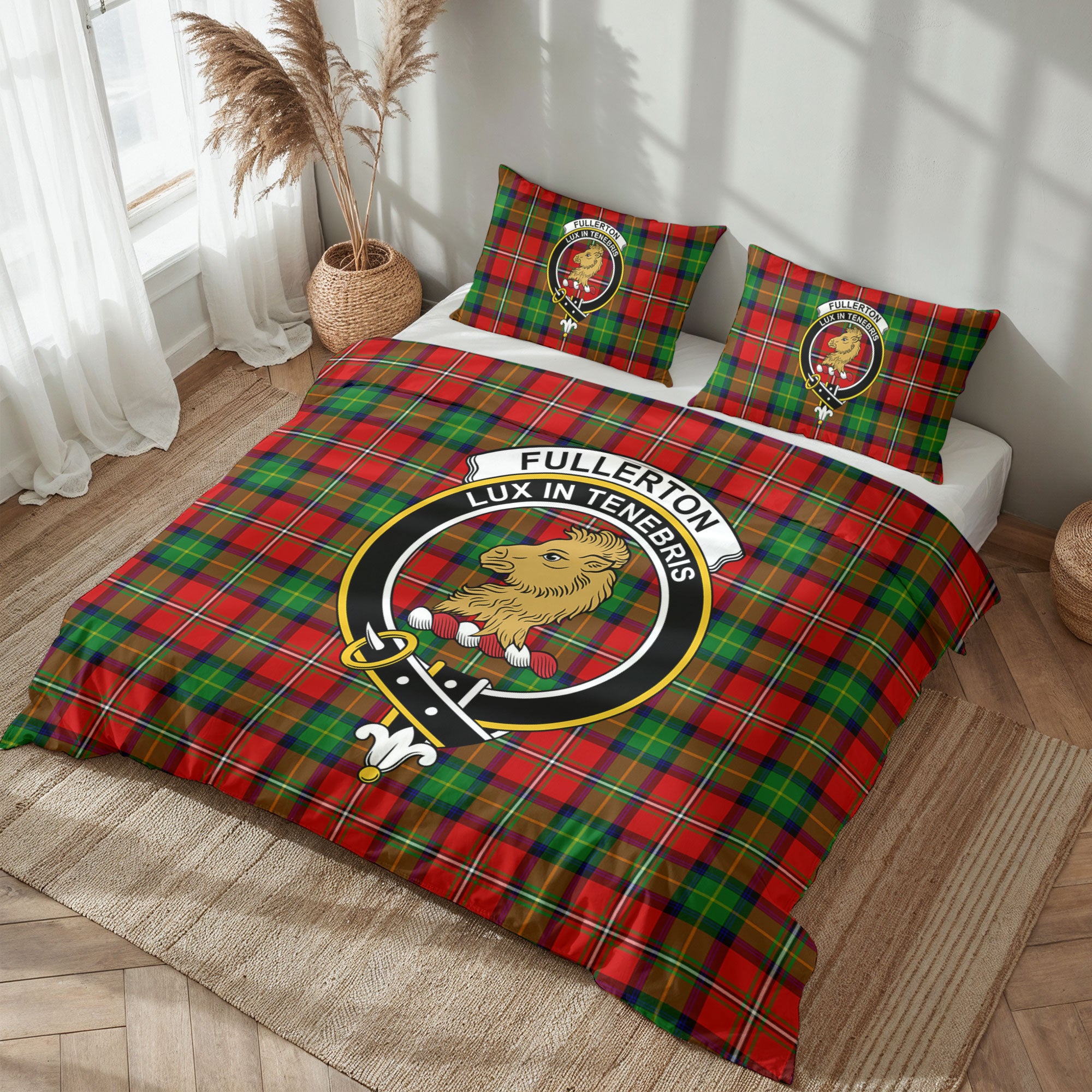 Fullerton Tartan Crest Bedding Set
