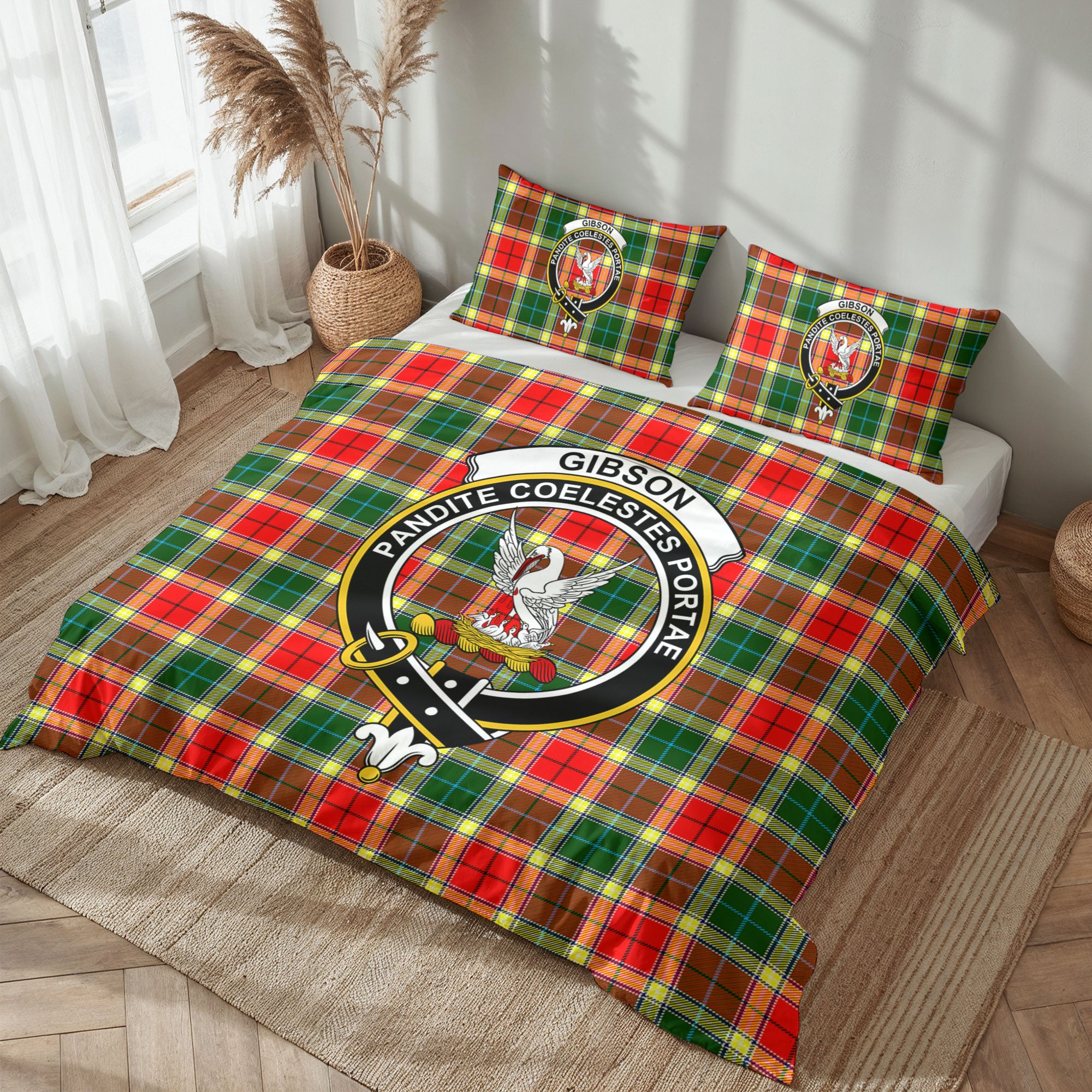 Gibson Tartan Crest Bedding Set
