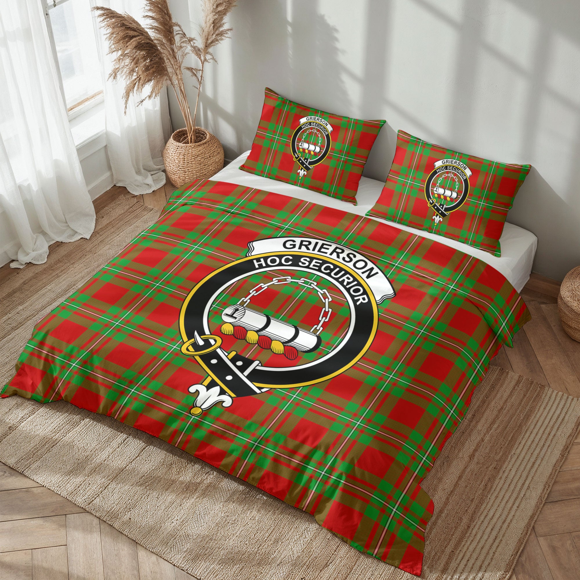 Grierson Tartan Crest Bedding Set