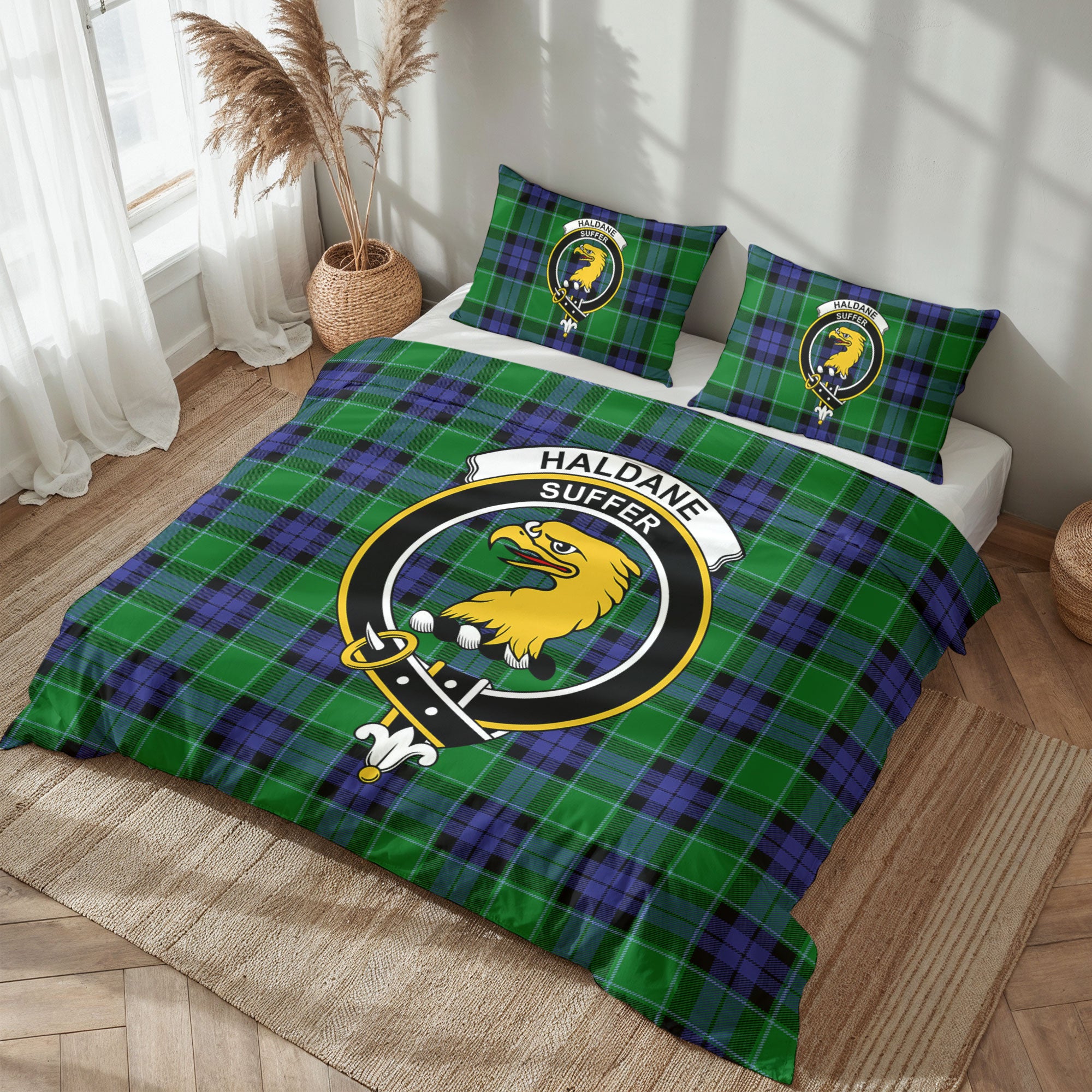 Haldane Tartan Crest Bedding Set