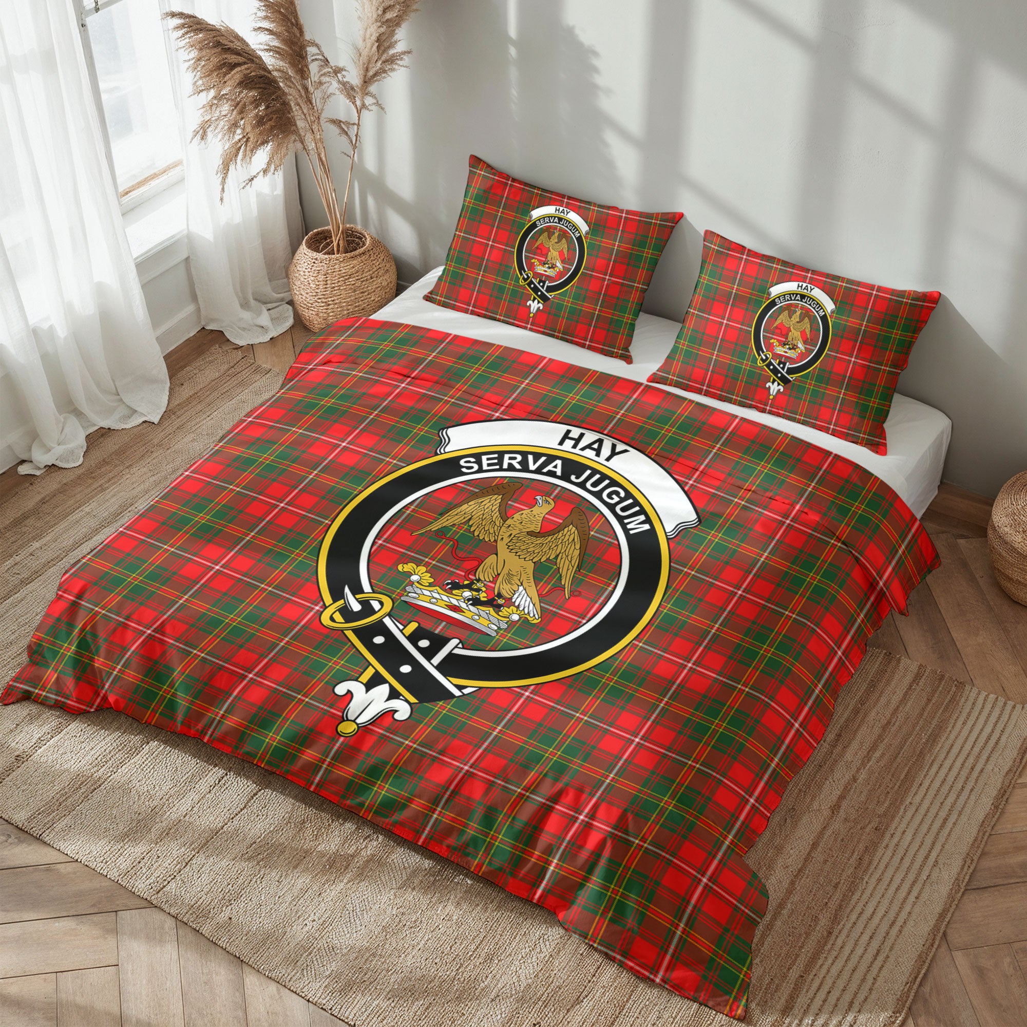 Hay Modern Tartan Crest Bedding Set