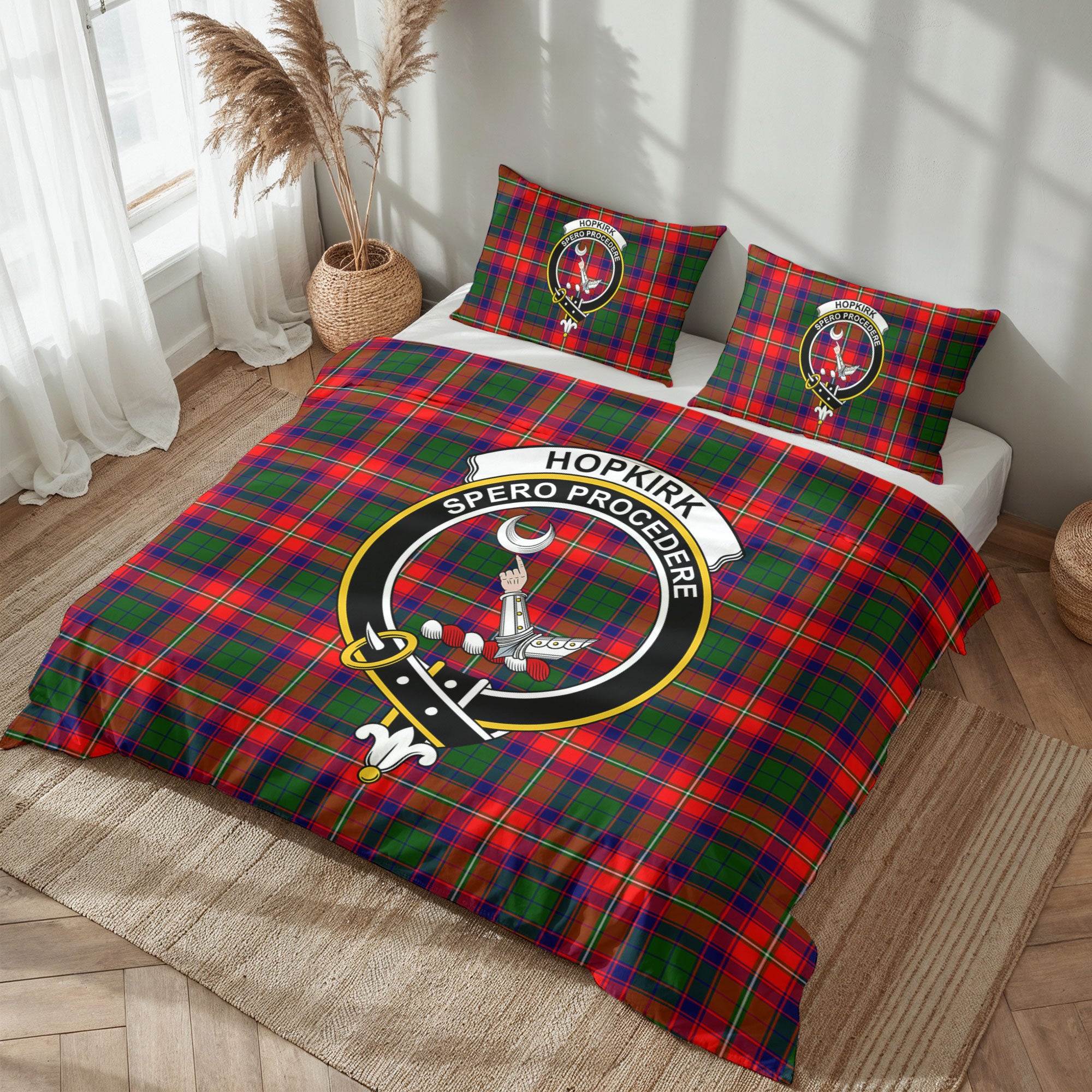 Hopkirk Tartan Crest Bedding Set