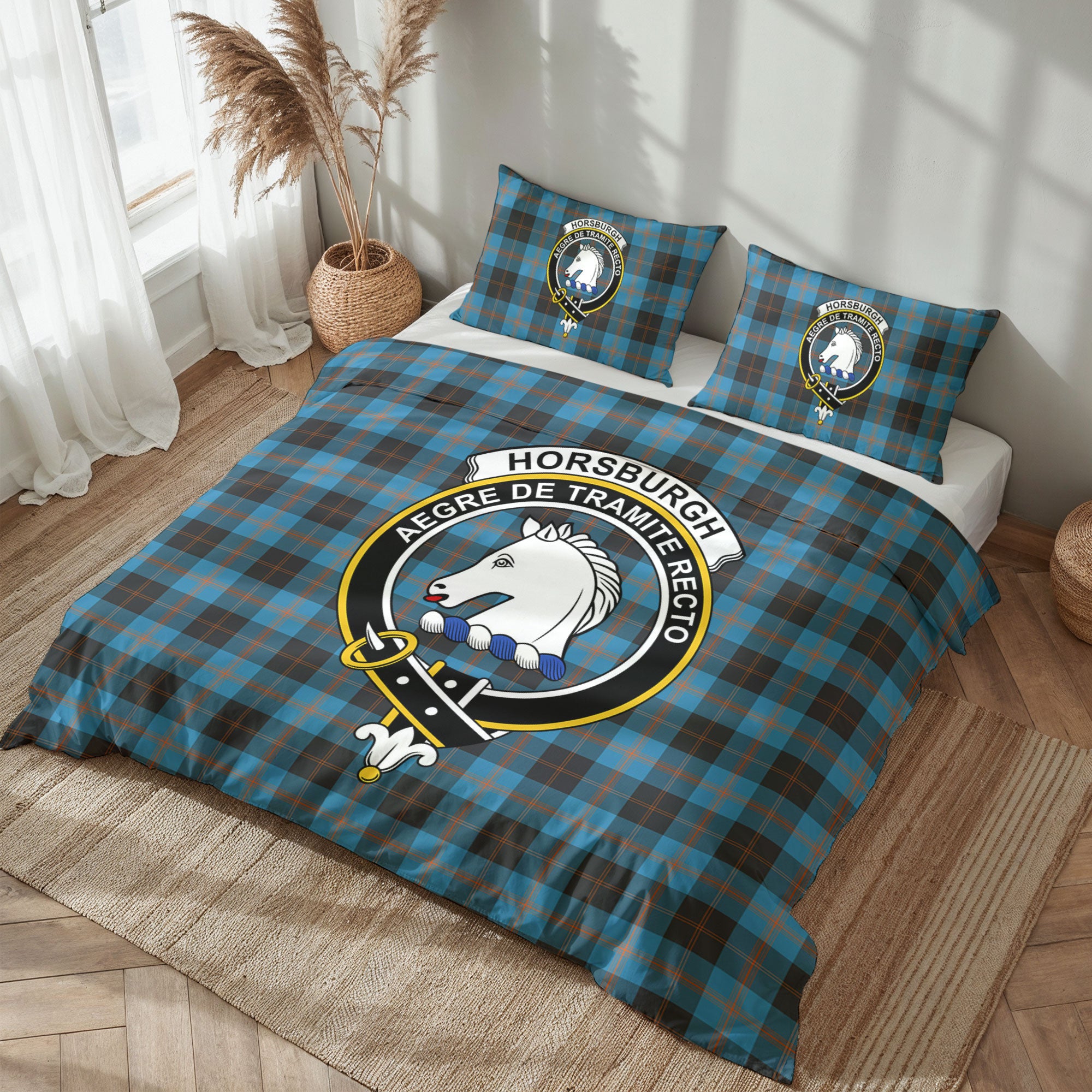 Horsburgh Tartan Crest Bedding Set