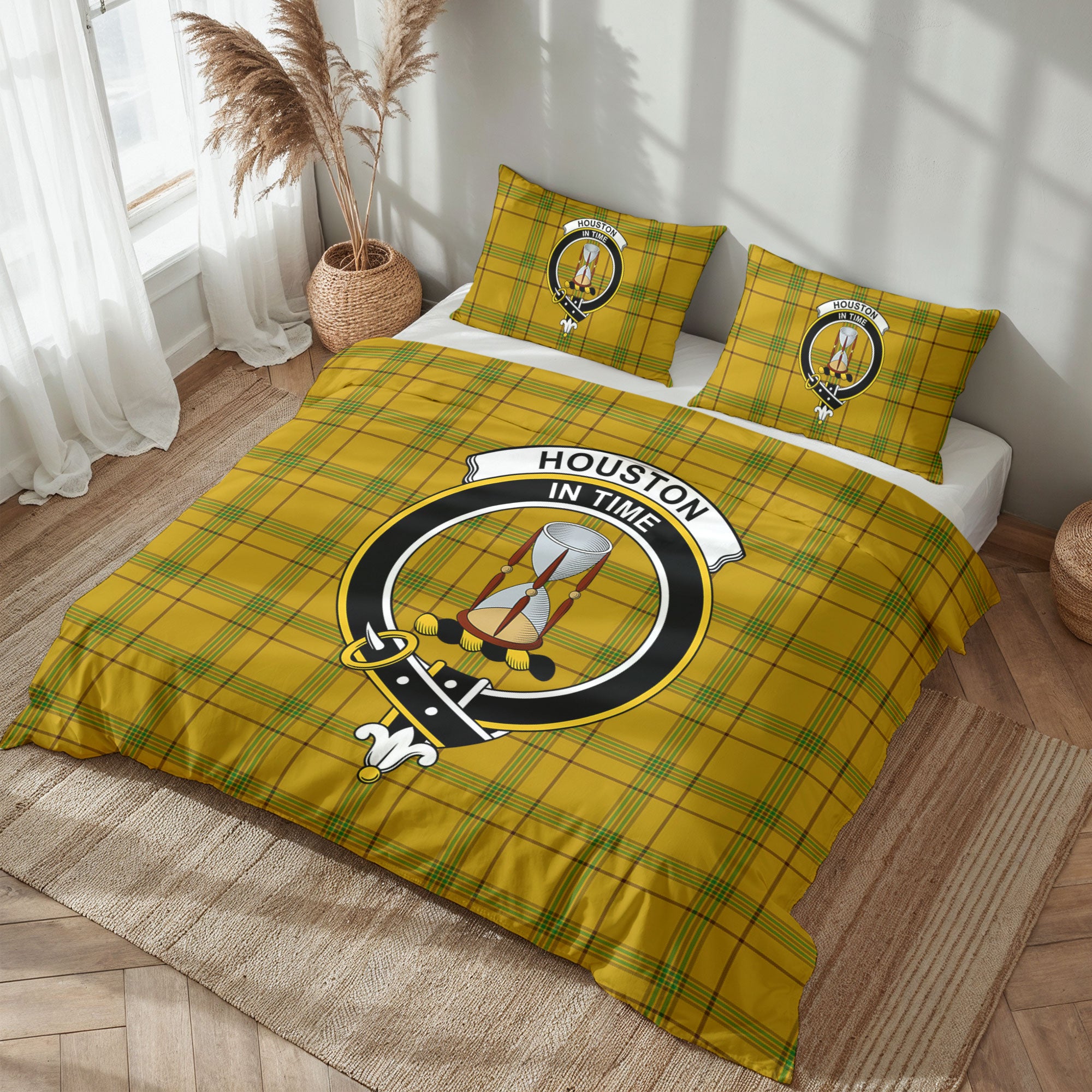 Houston Tartan Crest Bedding Set