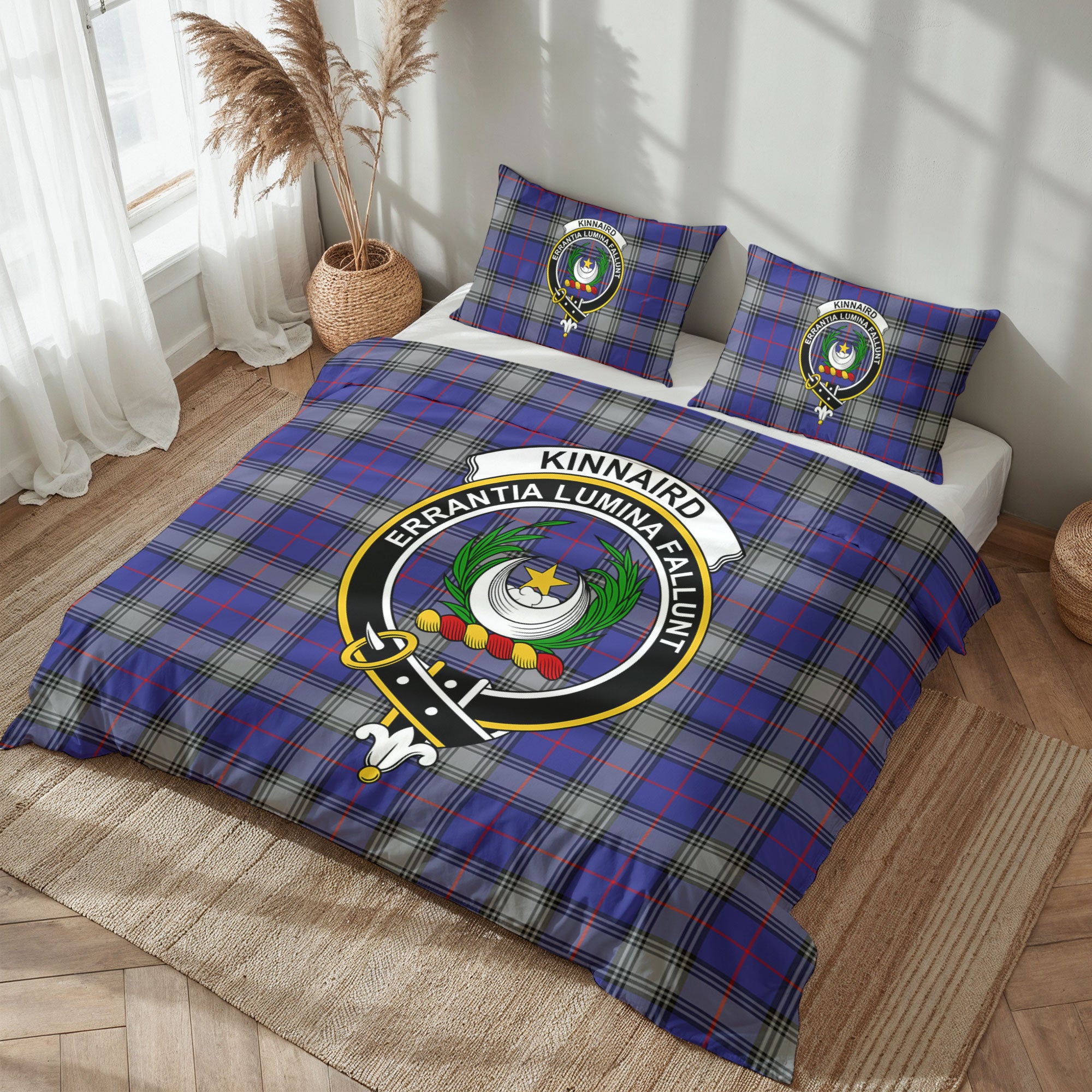 Kinnaird Tartan Crest Bedding Set