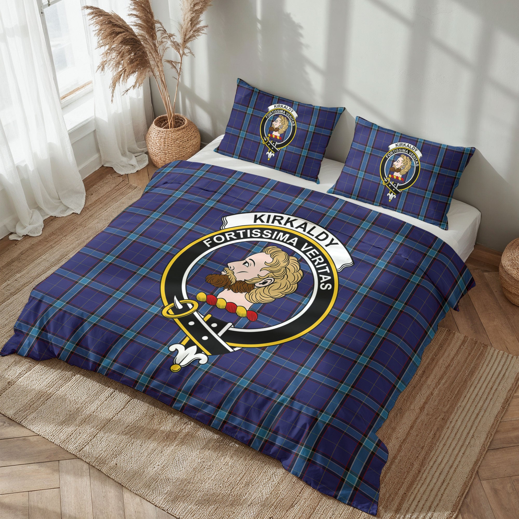 Kirkaldy Tartan Crest Bedding Set