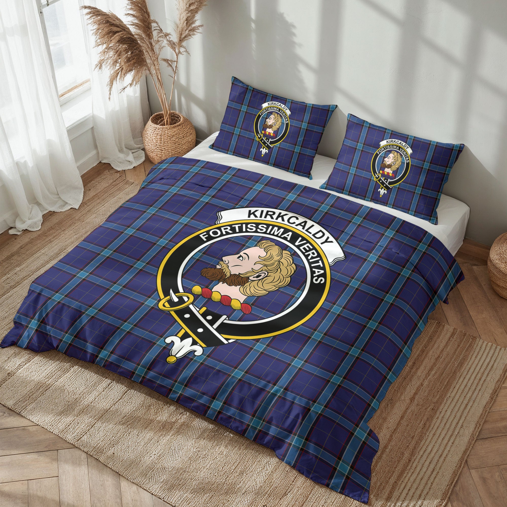 Kirkcaldy Tartan Crest Bedding Set