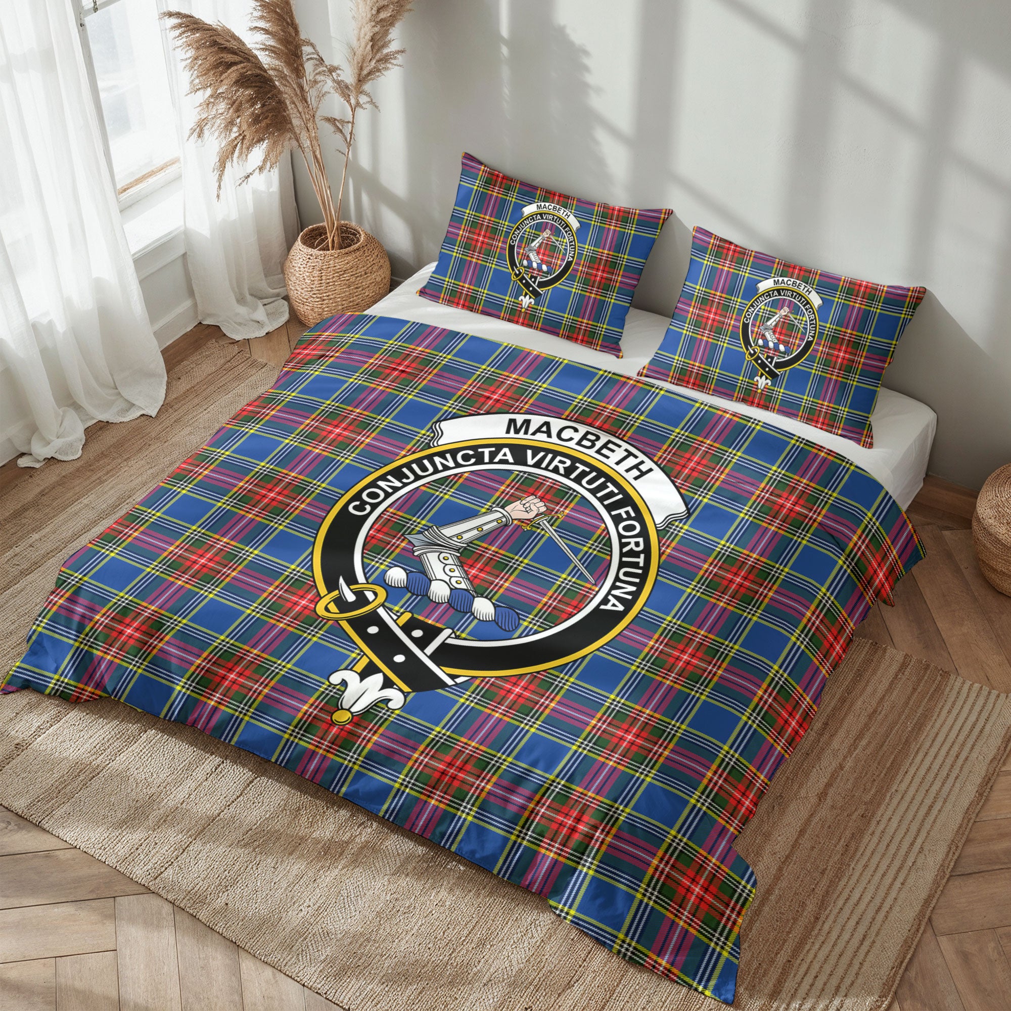 MacBeth Modern Tartan Crest Bedding Set