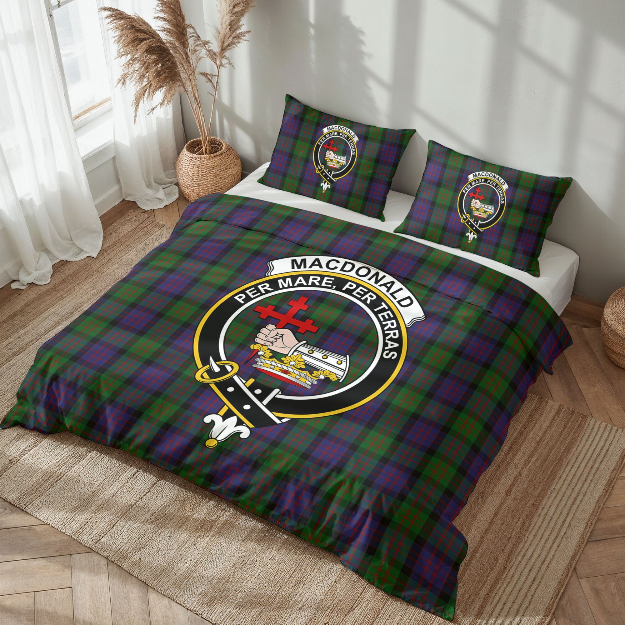 MacDonald Tartan Crest Bedding Set