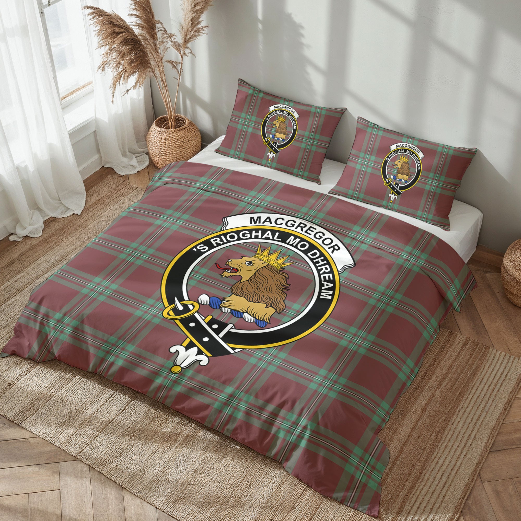 MacGregor Hunting Ancient Tartan Crest Bedding Set