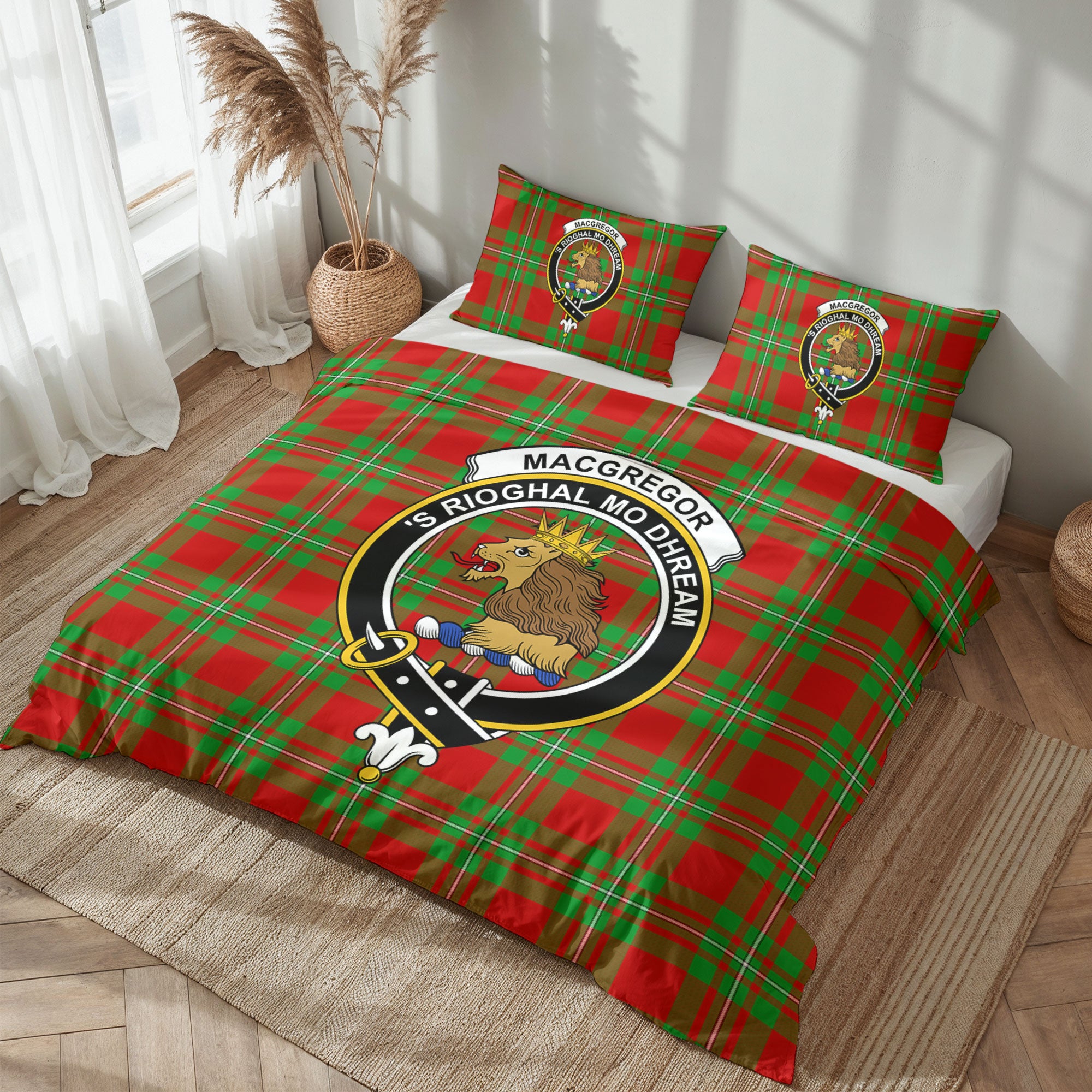 MacGregor Modern Tartan Crest Bedding Set
