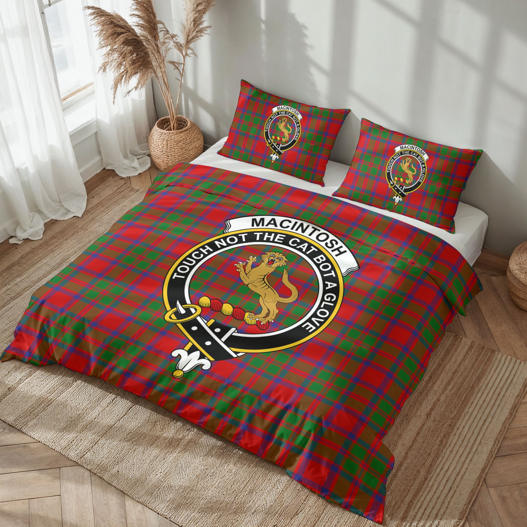MacIntosh Modern Tartan Crest Bedding Set