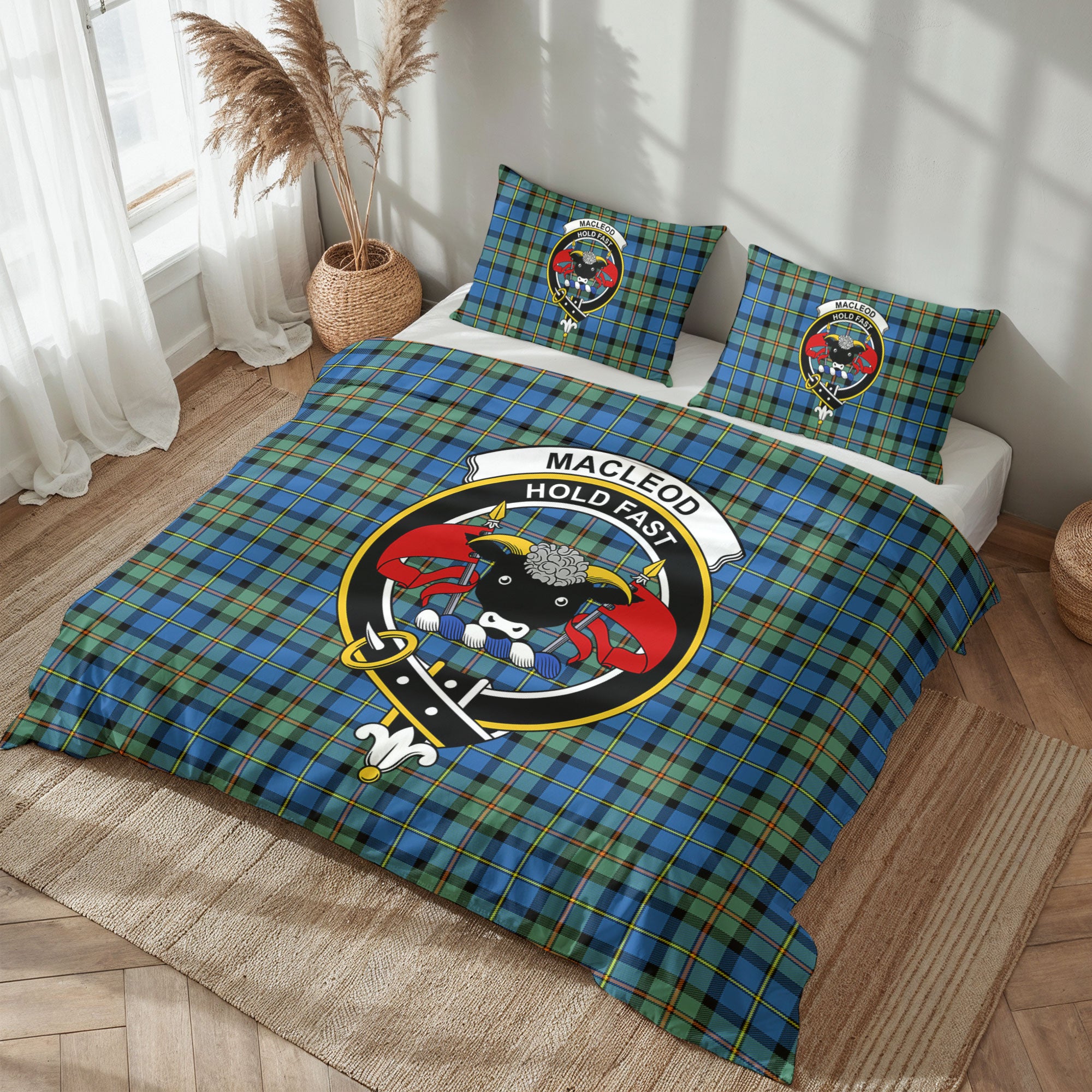 MacLeod of Harris Ancient Tartan Crest Bedding Set